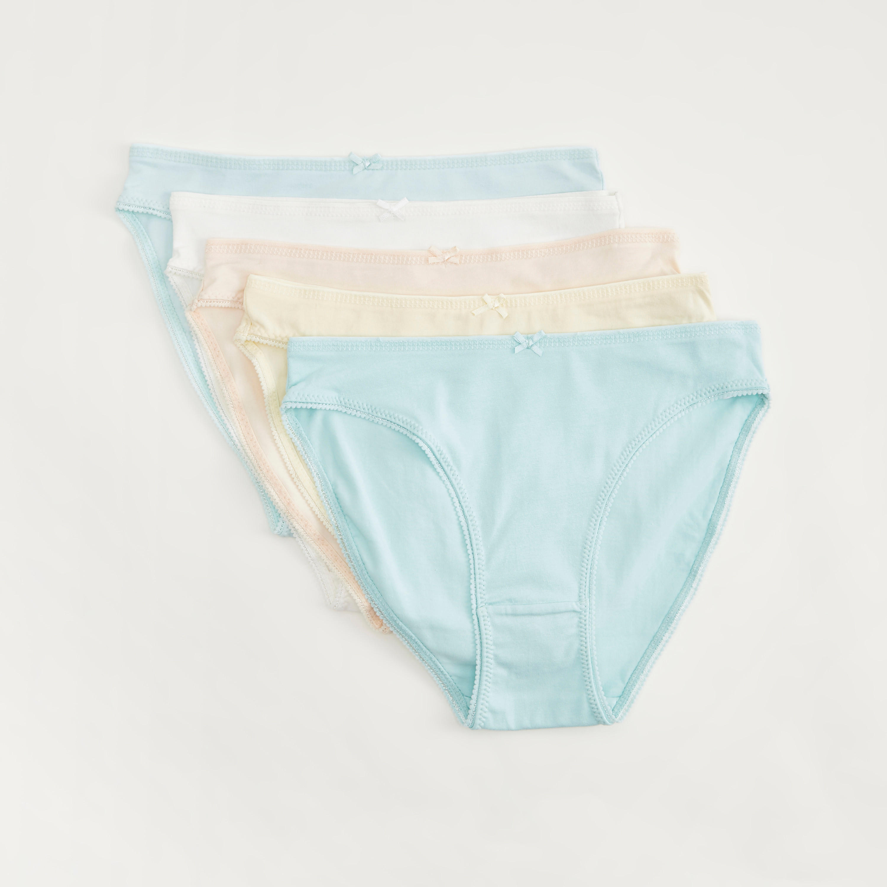 سراويل هيبستر بخصر مطّاطي - طقم من 5 قطع-women-clothing-lingerie-panties-image-4