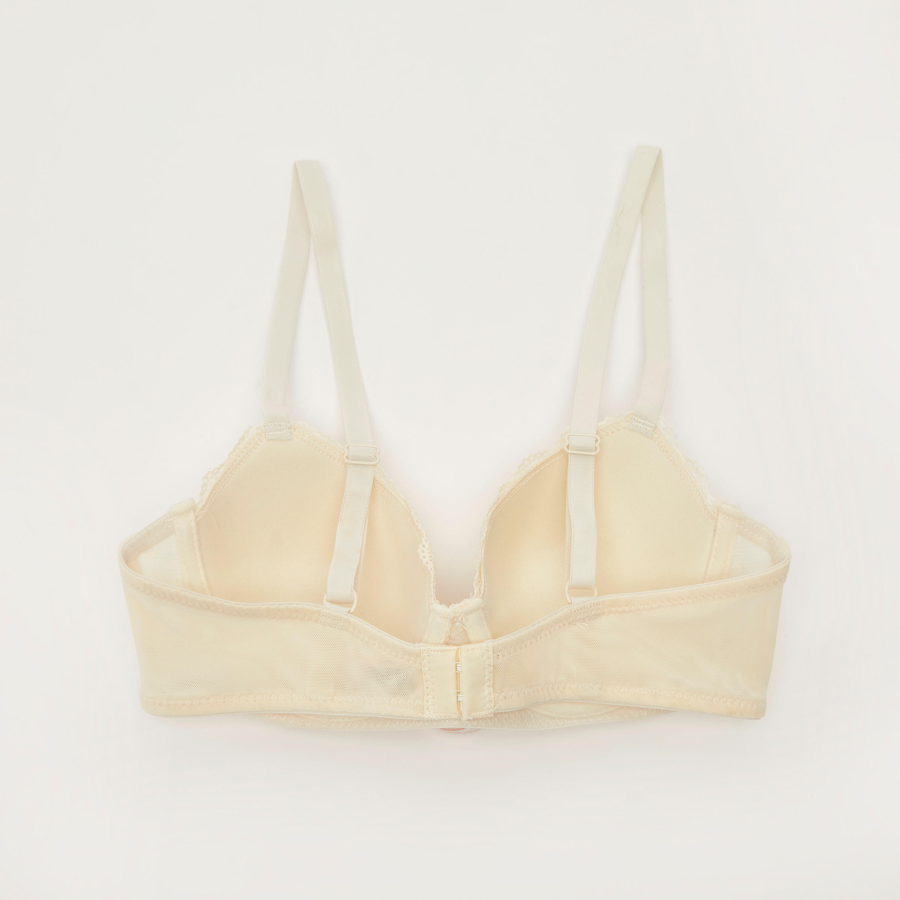 حمالة صدر بلانج بتصميم مبطّن ومنقط وتفاصيل دانتيل وشبكة-women-clothing-lingerie-bras-image-3