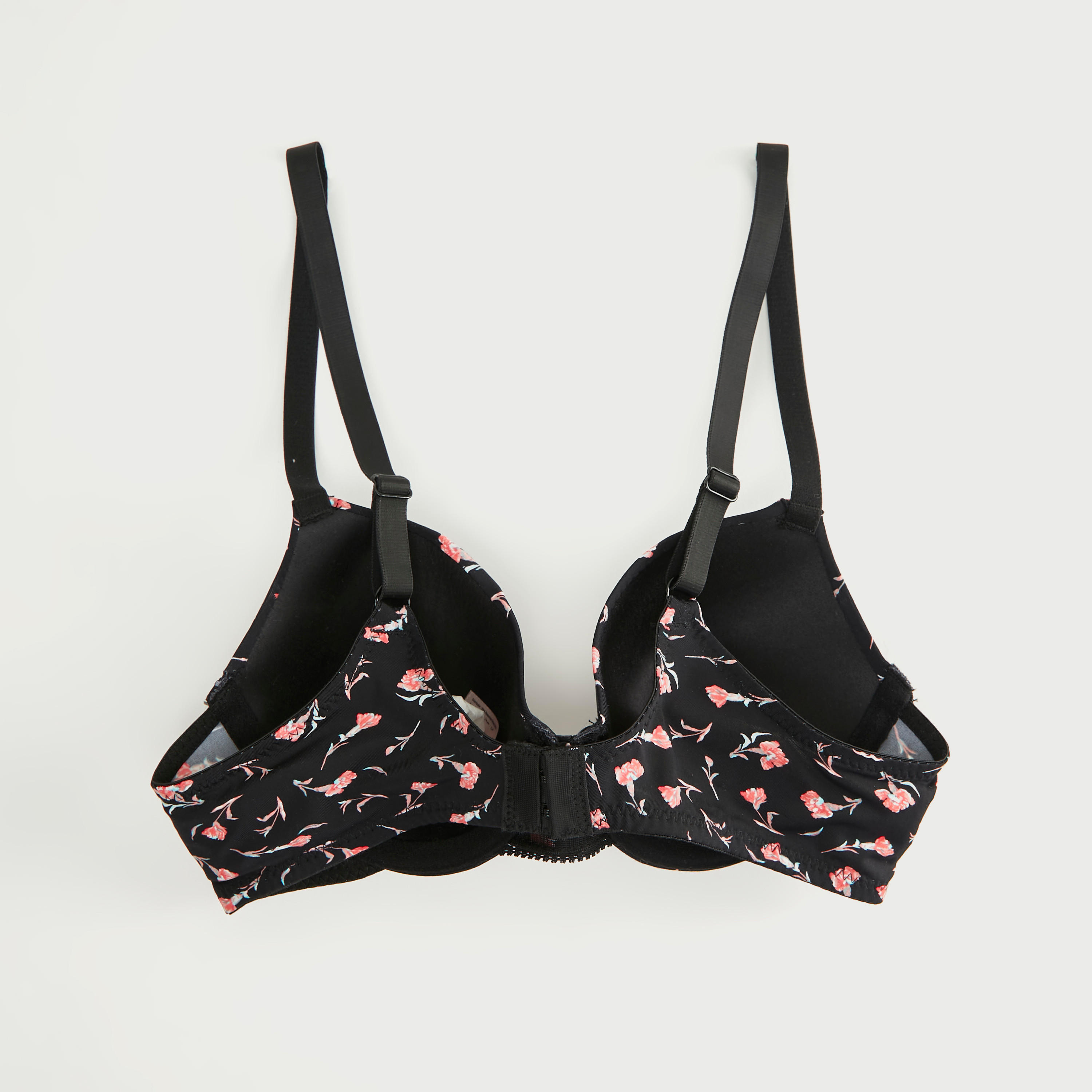 صدريّة بلانج مبطّنة بحمّالات قابلة للتّعديل وطبعات زهرية-women-clothing-lingerie-bras-image-3