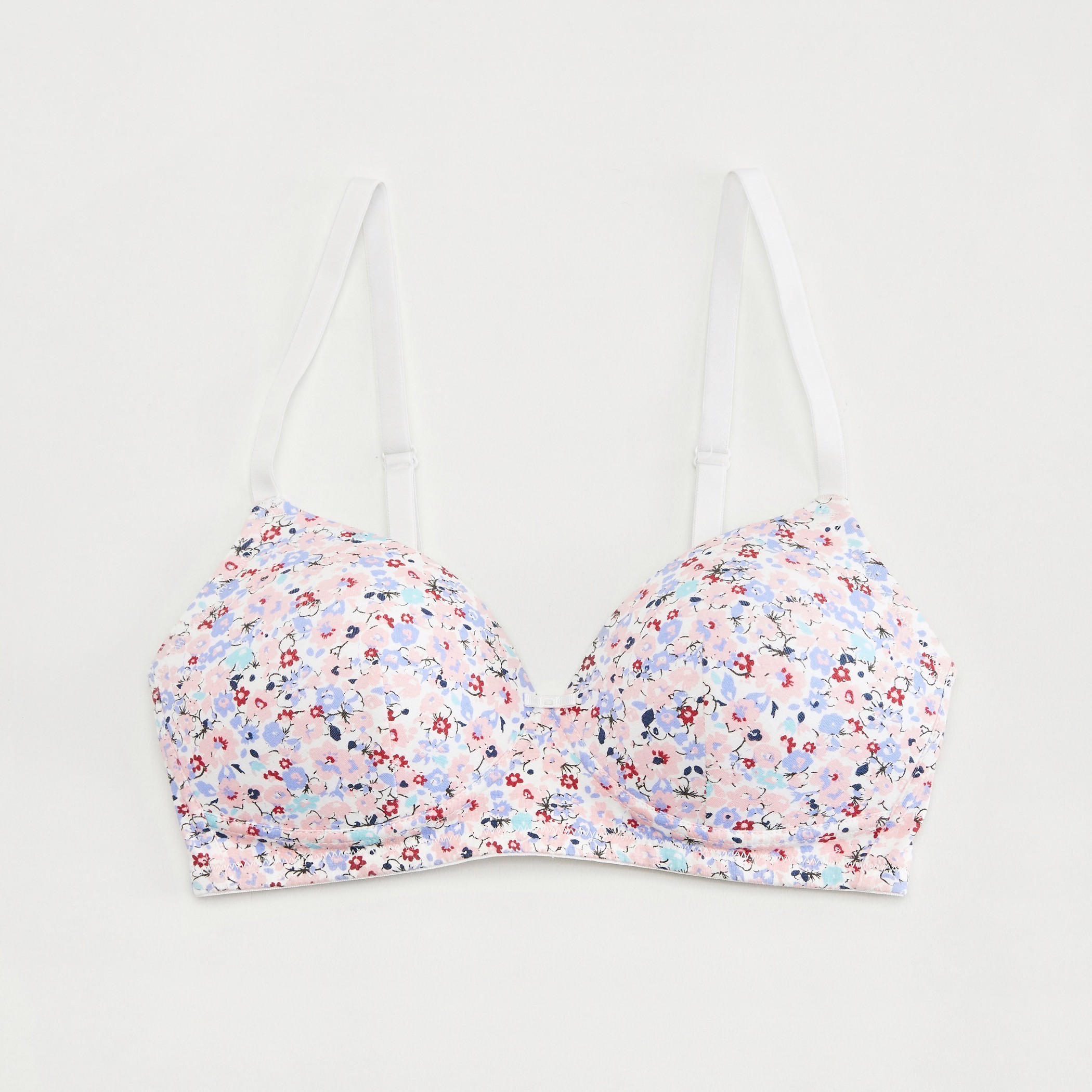 Floral Print Padded T-shirt Bra-women-clothing-lingerie-bras-image-1