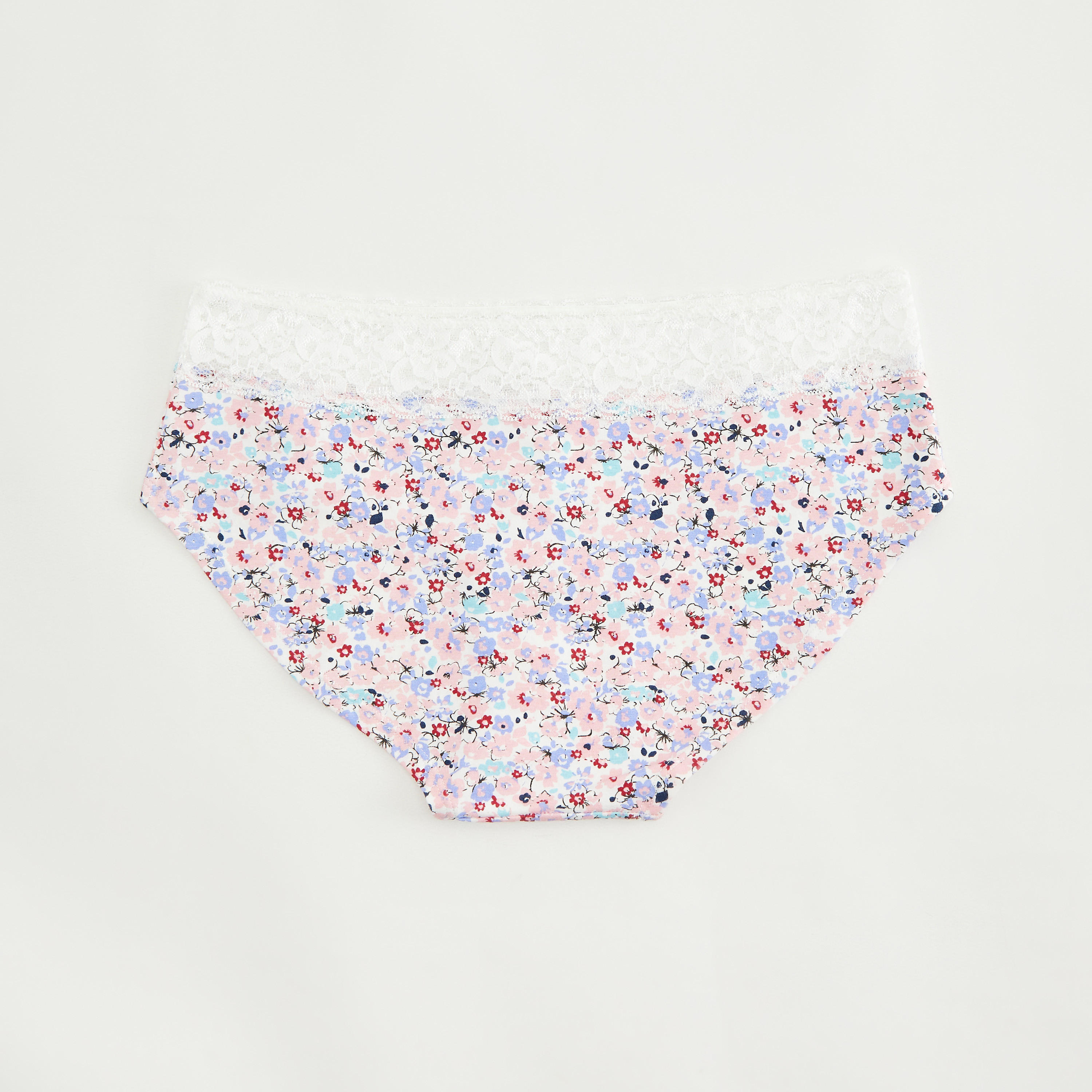 سراويل داخلية هيبستر بخصر مطاطي بتفاصيل دانتيل وطبعات أزهار-women-clothing-lingerie-panties-image-3