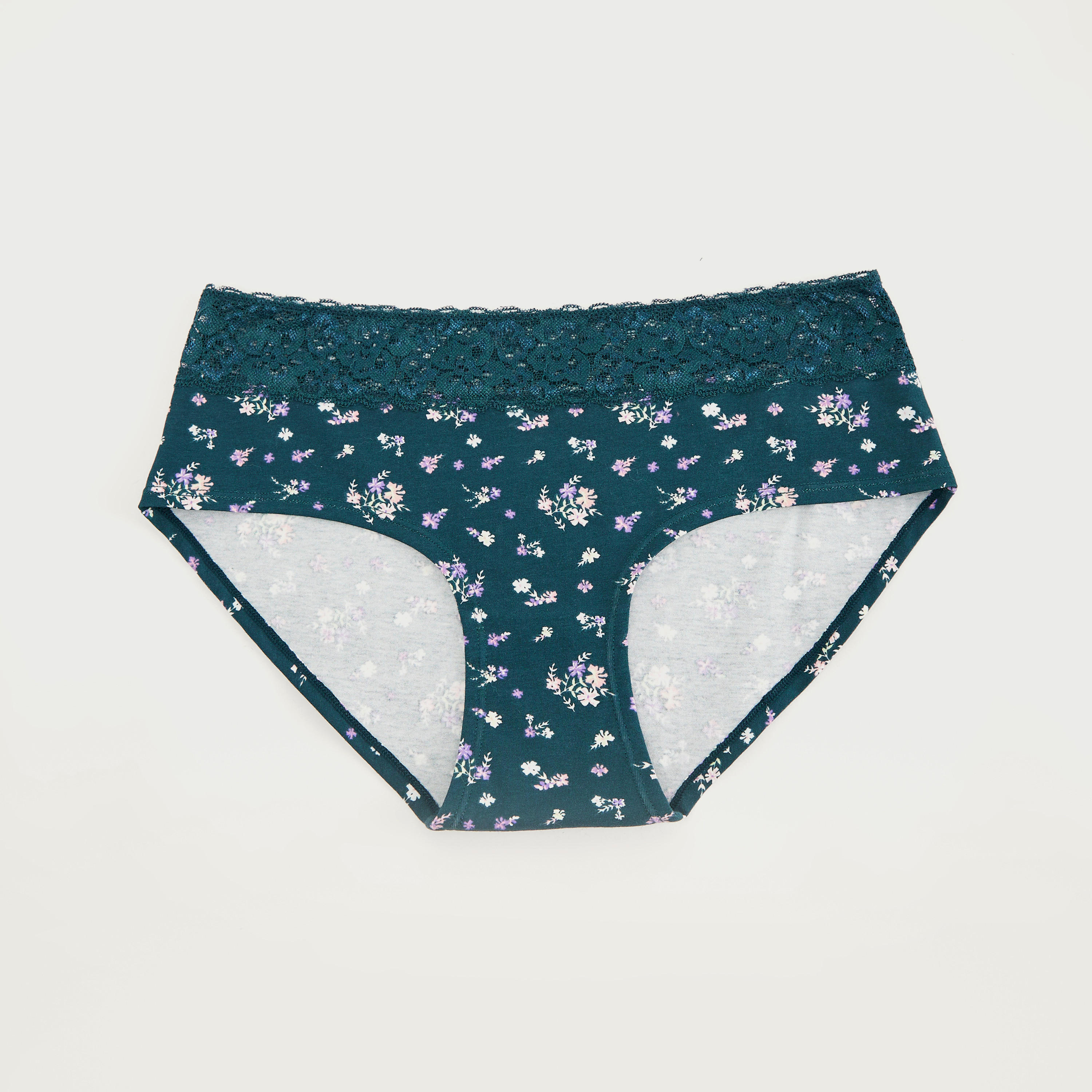 سروال داخلي بطبعات أزهار وتفاصيل دانتيل-women-clothing-lingerie-panties-image-1
