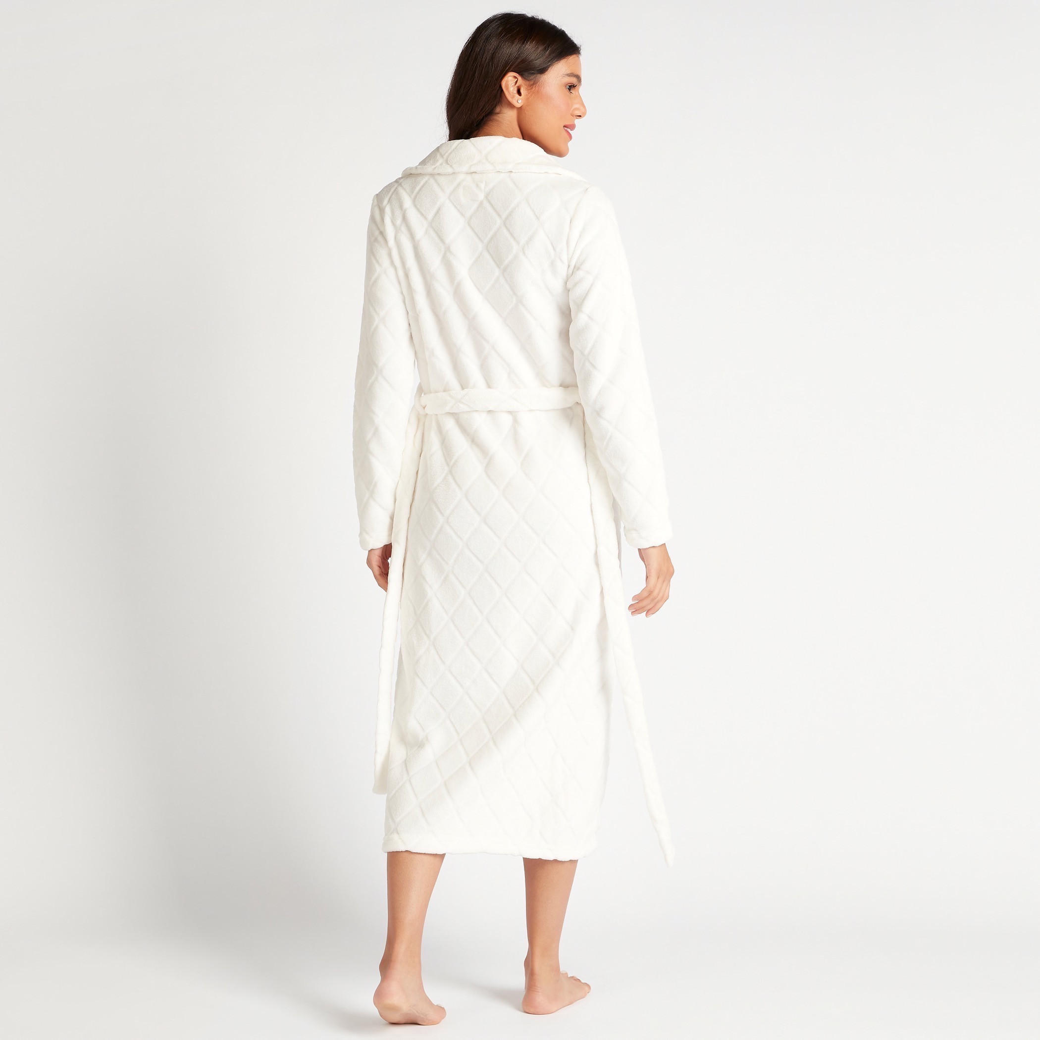 روب بارز الملمس بحزام ربط وجيوب-women-clothing-nightwear-robes-image-4