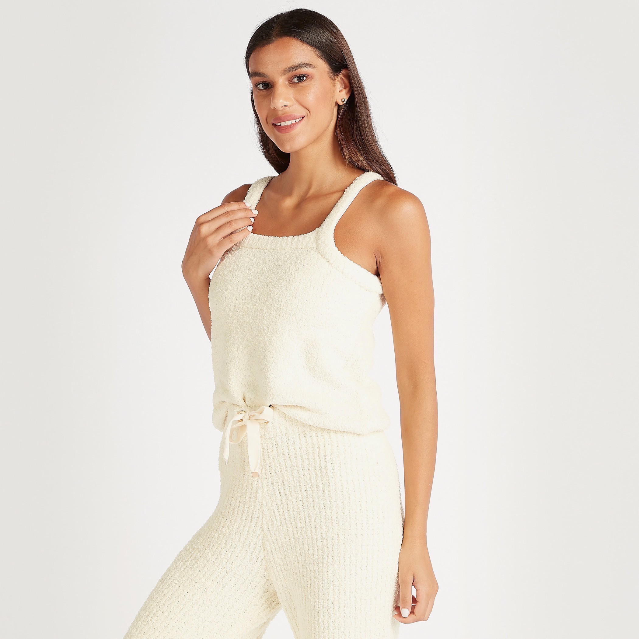 تونيك مزيّن بأكمام واسعة وياقة ماندرين-women-clothing-nightwear-pyjamas-tops-image-1