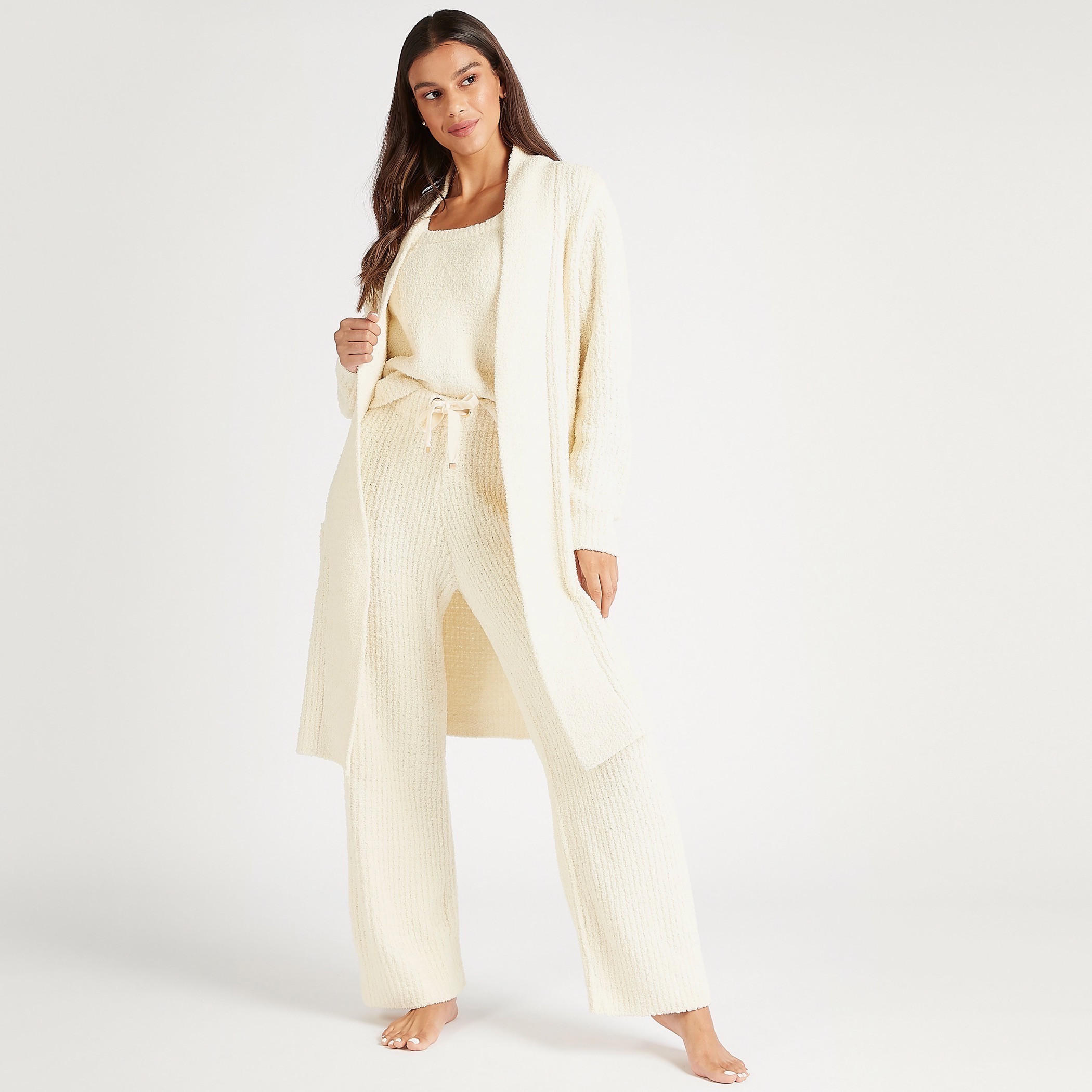 تونيك مزيّن بأكمام واسعة وياقة ماندرين-women-clothing-nightwear-pyjamas-tops-image-2