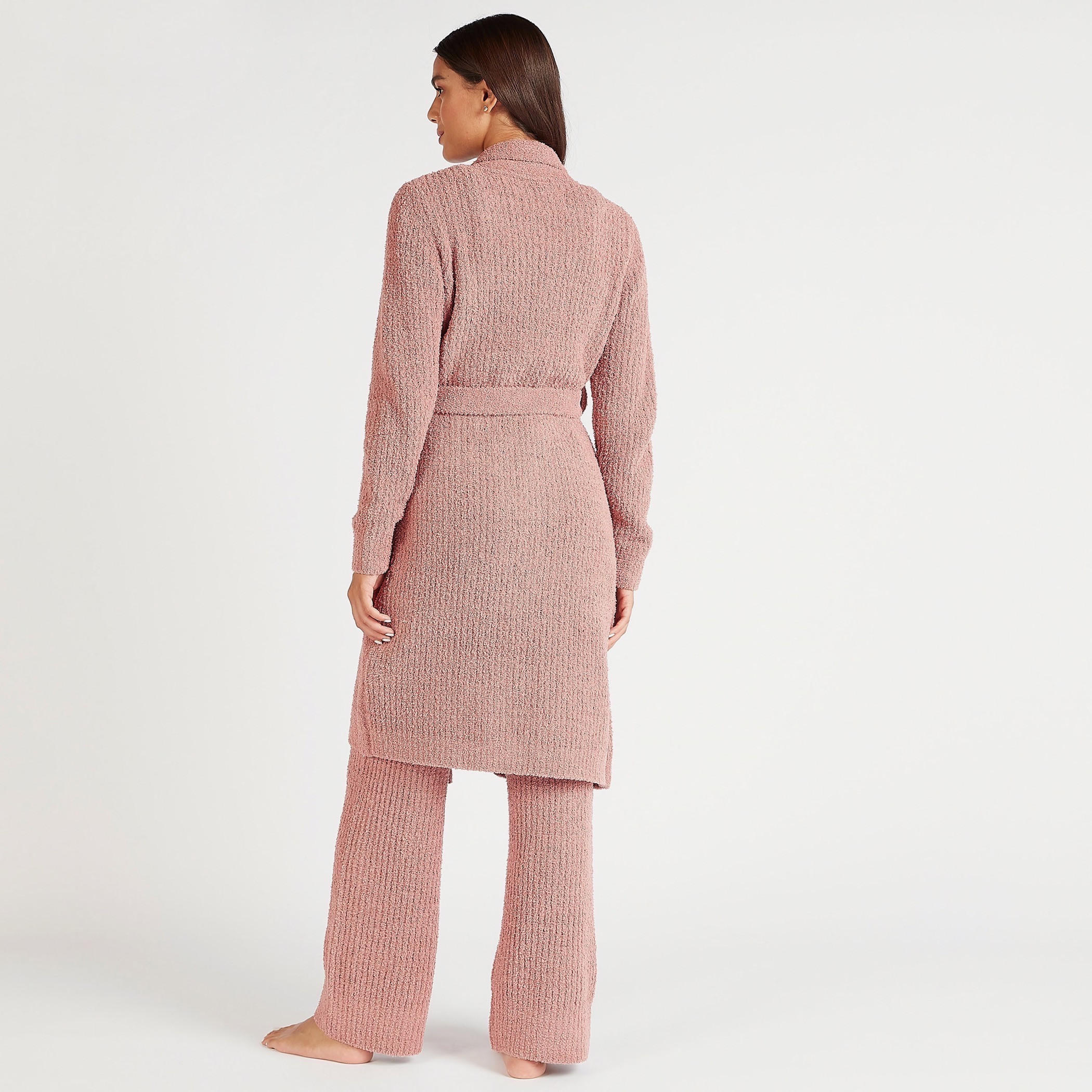 روب بارز الملمس بحزام وأكمام طويلة-women-clothing-nightwear-robes-image-1