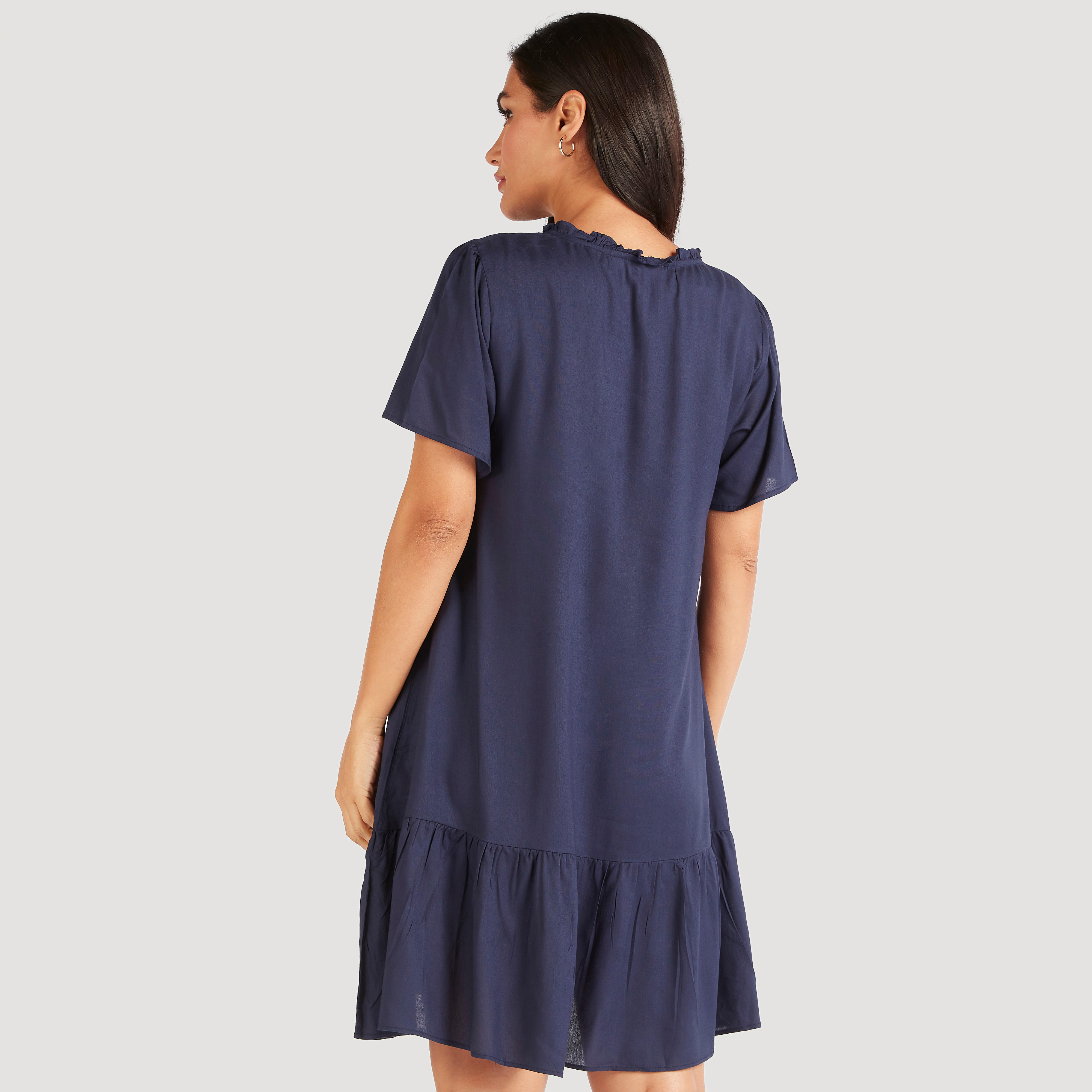 Set of 2- Printed Round Neck Sleepshirt with Cap Sleeves-women-clothing-nightwear-nighties-image-2