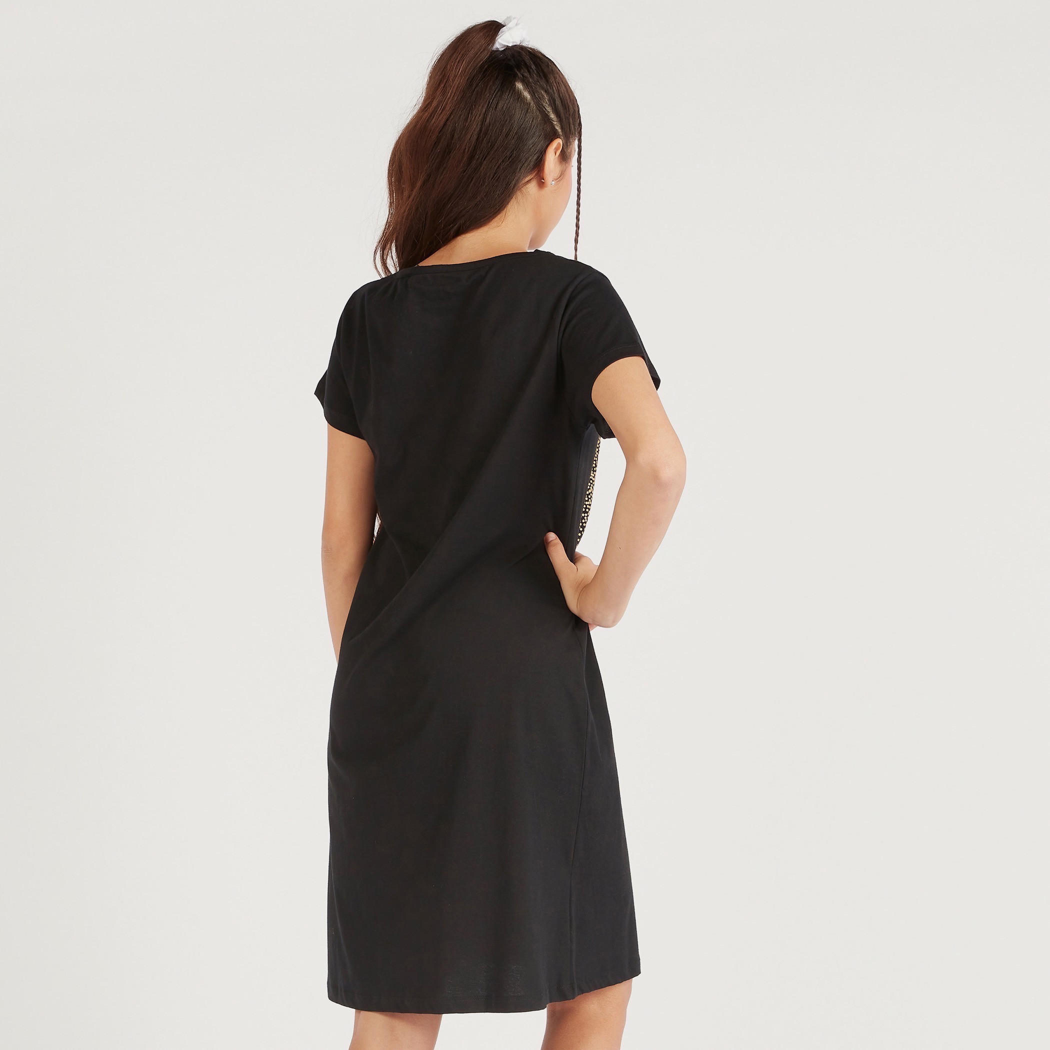 Set of 2 - Round Neck Sleepshirt with Short Sleeves-women-clothing-nightwear-nighties-image-5
