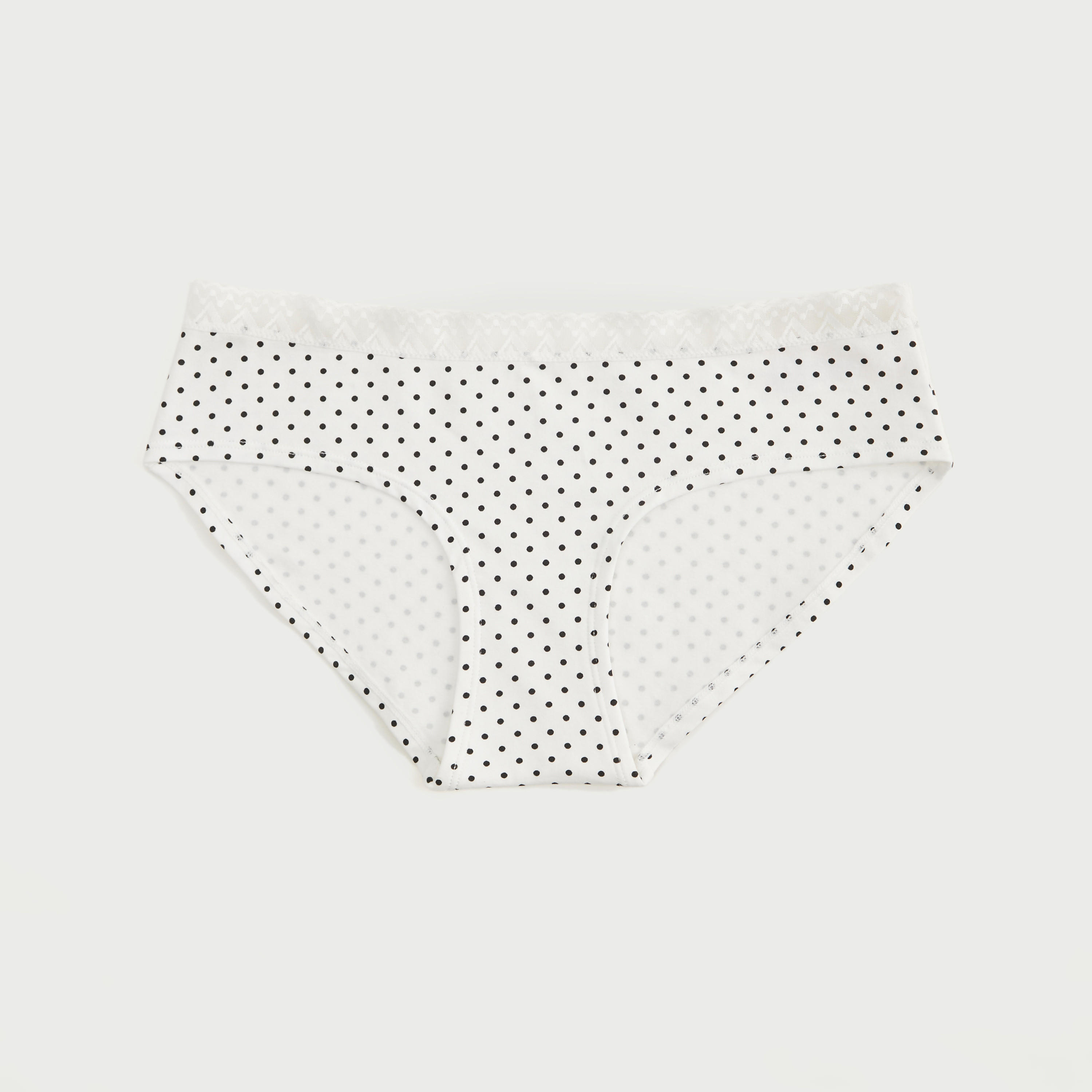 سراويل هيبستر مستدامة بخصر مطاطي وطبعات منقطّة-women-clothing-lingerie-panties-image-1