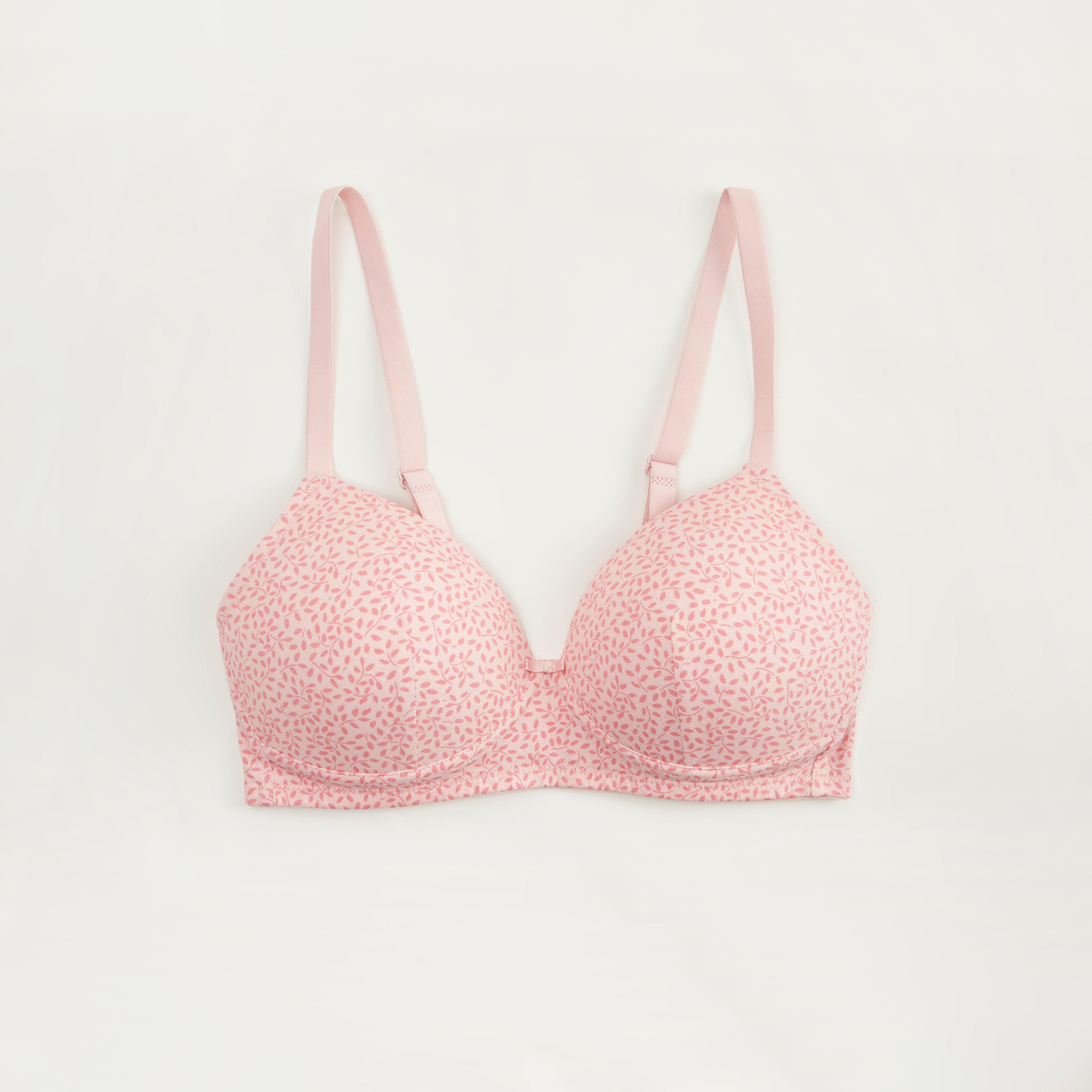 صدرية تيشيرت مبطنة بخطّافة إغلاق وطبعات-women-clothing-lingerie-bras-image-1