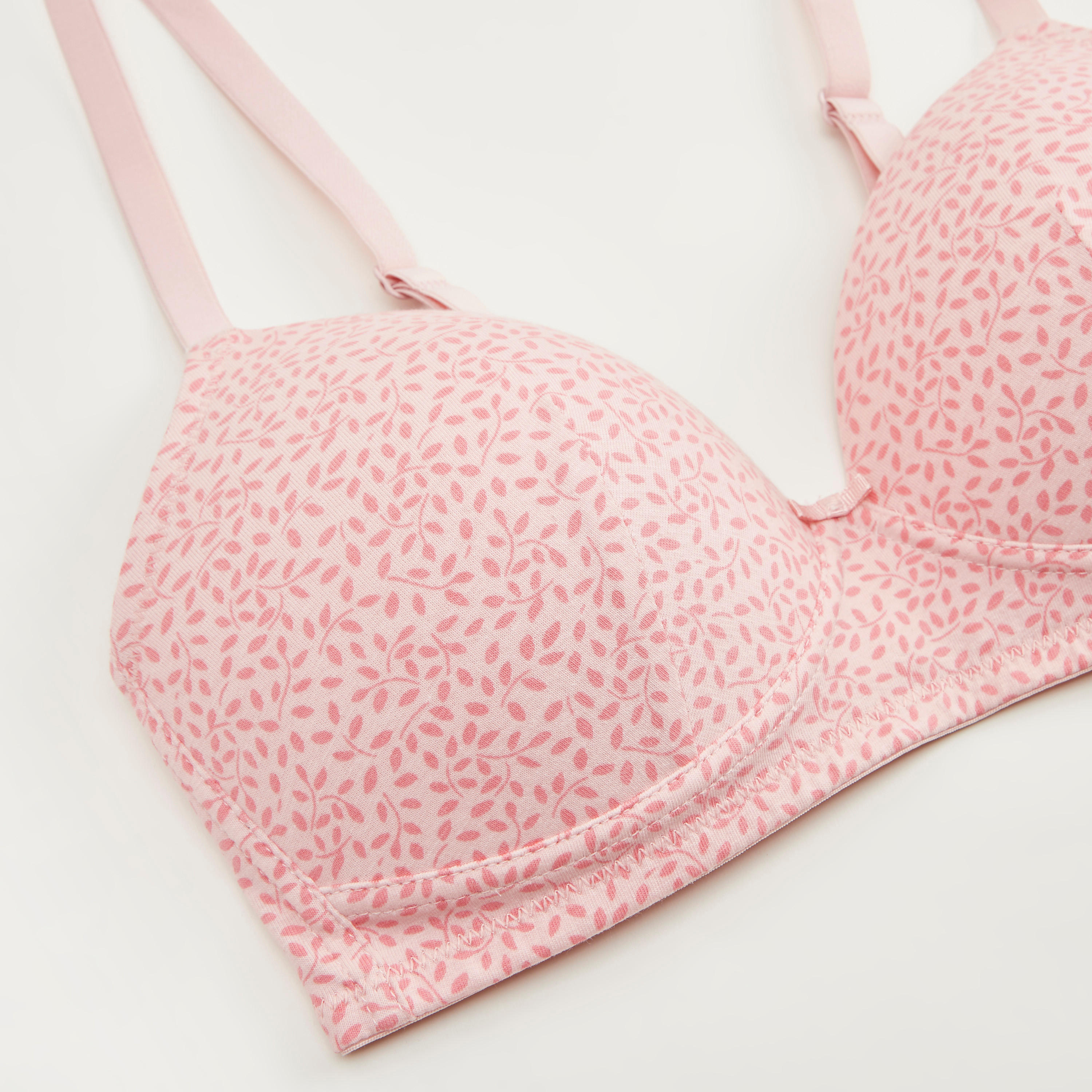 صدرية تيشيرت مبطنة بخطّافة إغلاق وطبعات-women-clothing-lingerie-bras-image-2
