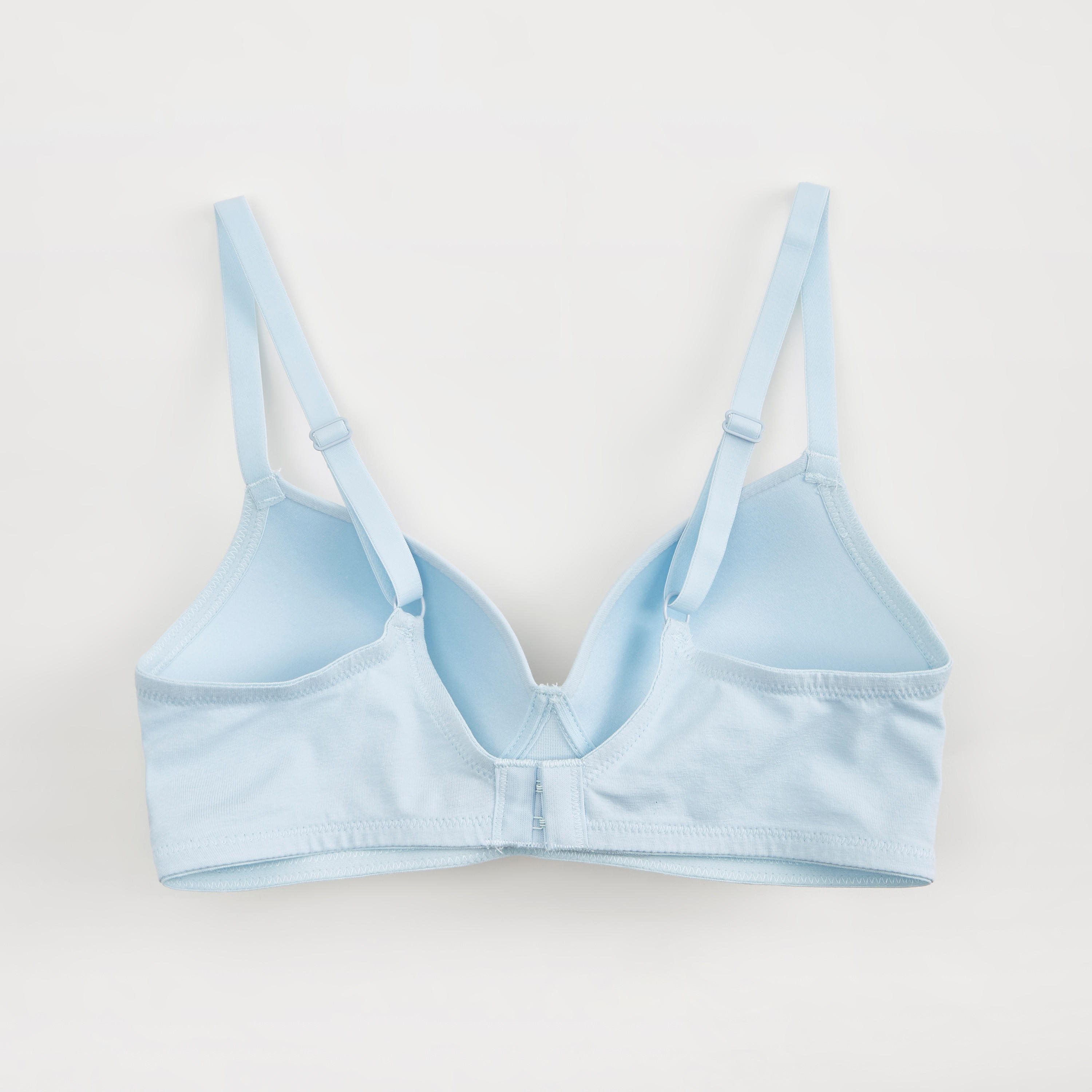 Solid Padded T-shirt Bra with Hook and Eye Closure-women-clothing-lingerie-bras-image-3
