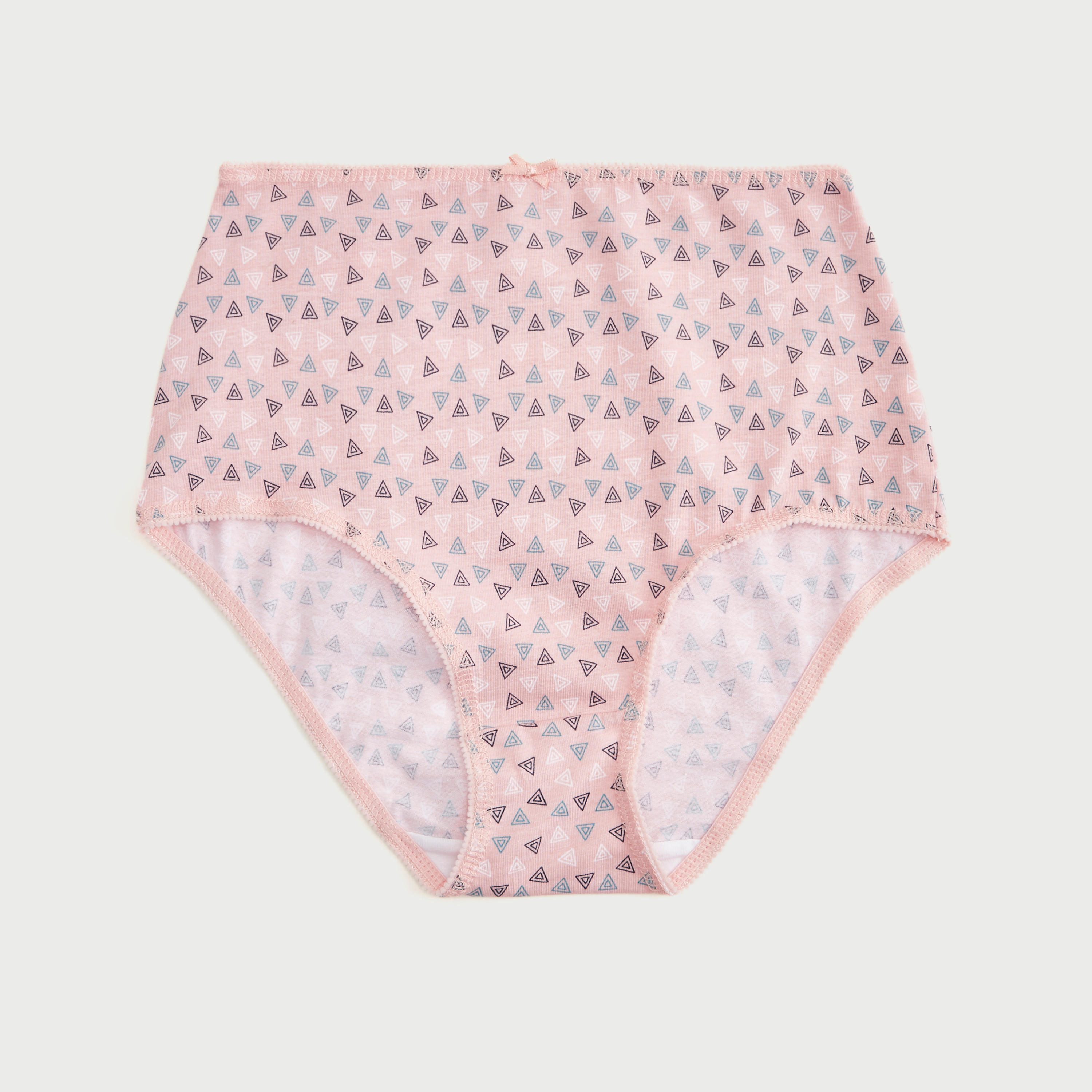 سراويل بوي شورت سادة بخصر مطّاطي - طقم من 5 قطع-women-clothing-lingerie-panties-image-3