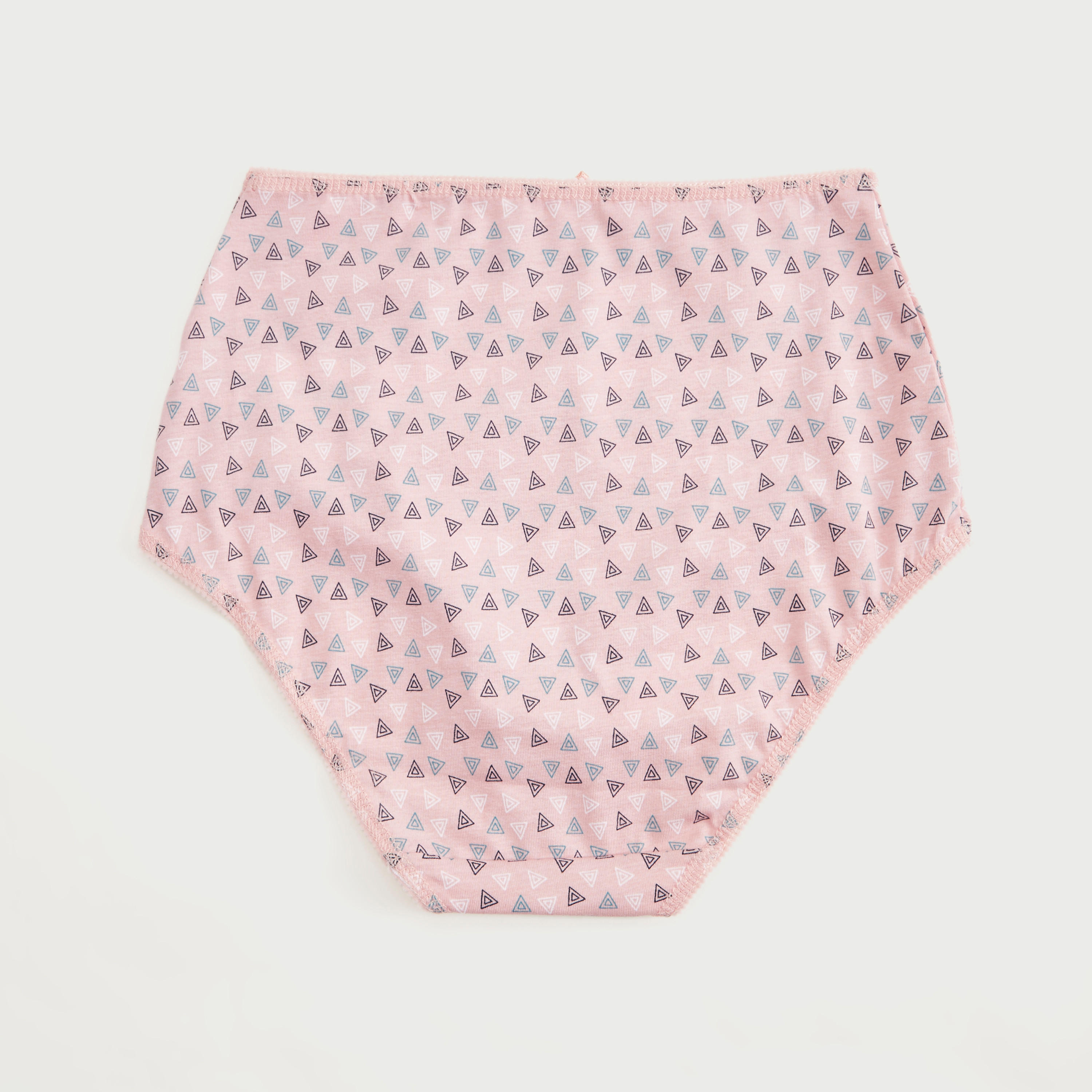 سراويل بوي شورت سادة بخصر مطّاطي - طقم من 5 قطع-women-clothing-lingerie-panties-image-4