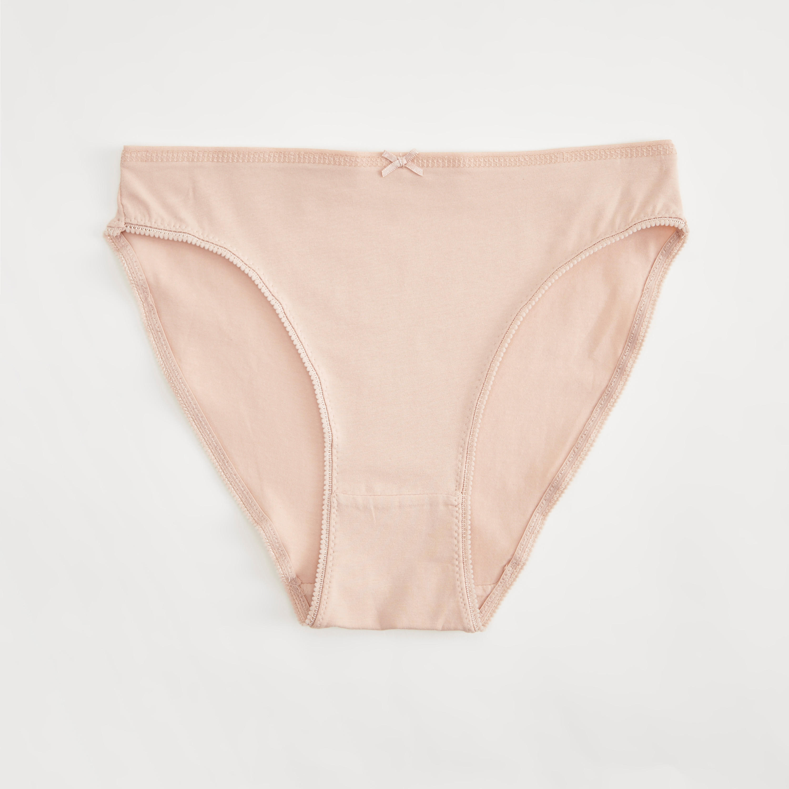 سراويل داخليّة هيبستر سادة بخصر مطّاطي - طقم من 5 قطع-women-clothing-lingerie-panties-image-3