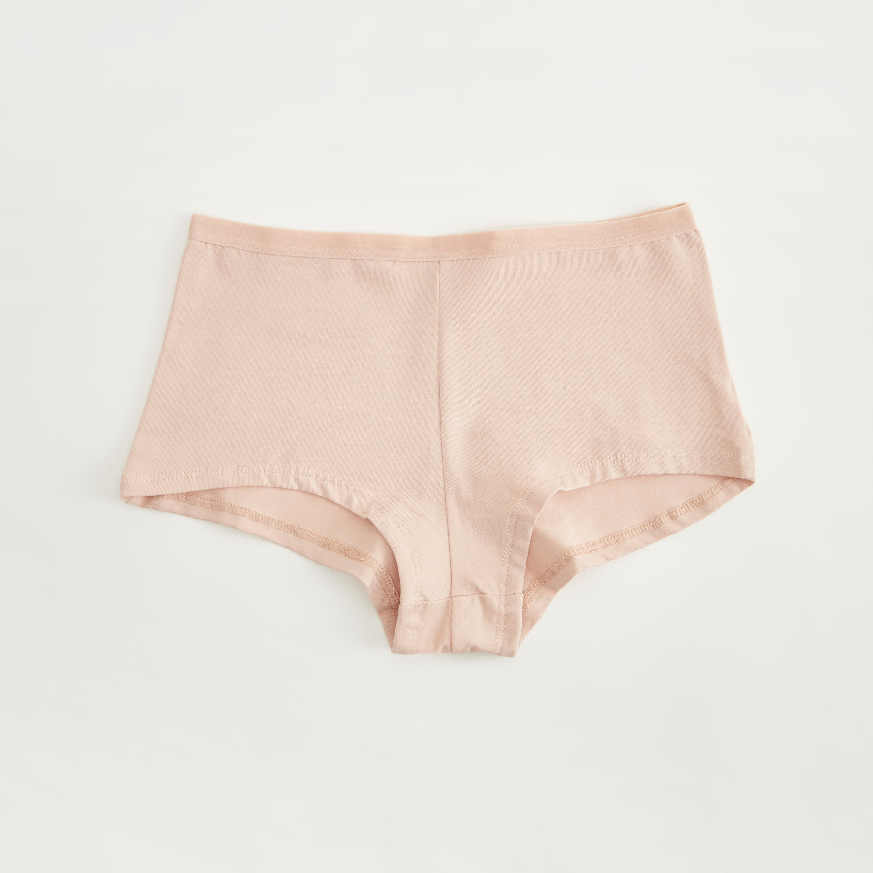 سراويل داخلية بوي شورت سادة بخصر مطّاطي- مجموعة من 5 قطع-women-clothing-lingerie-panties-image-3