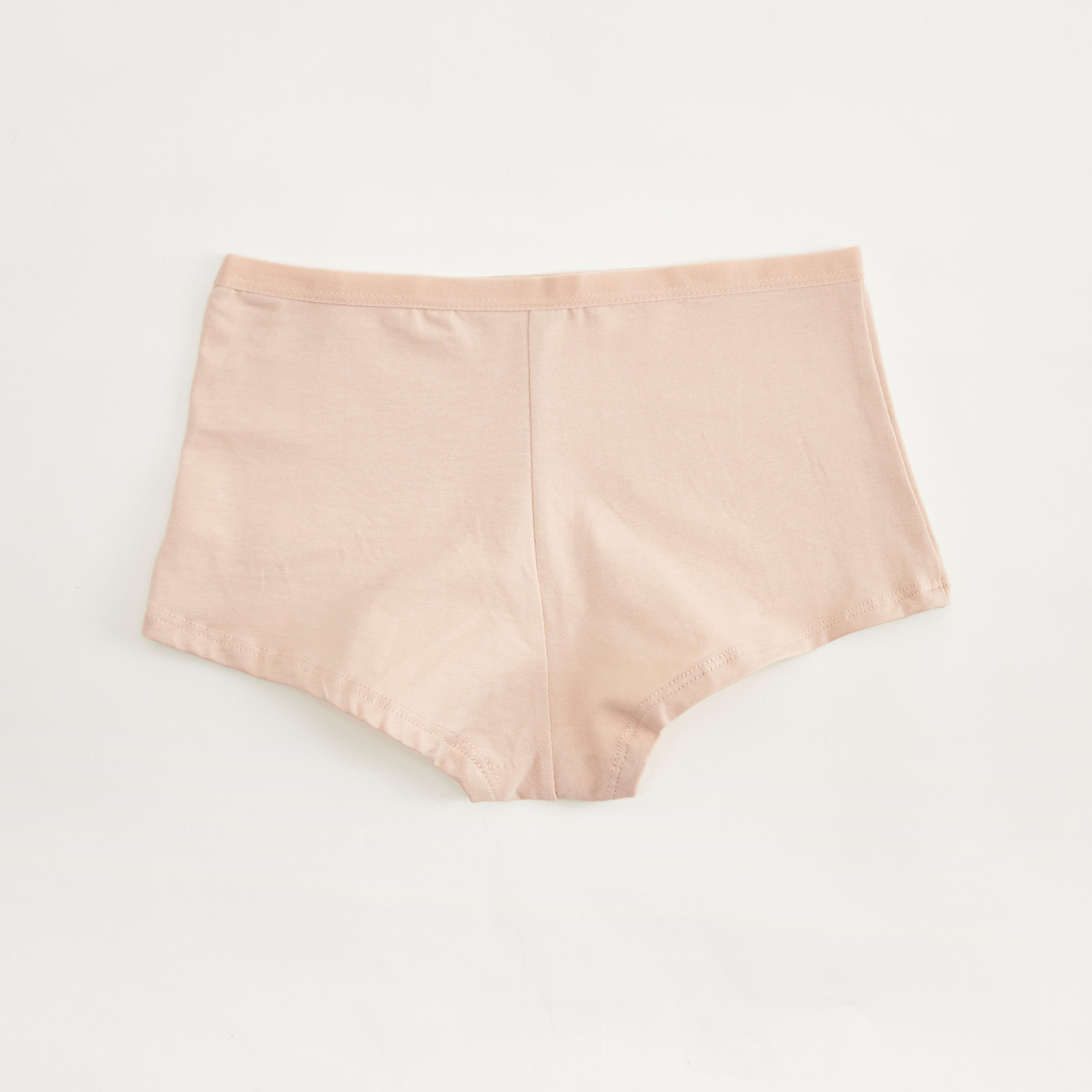 سراويل داخلية بوي شورت سادة بخصر مطّاطي- مجموعة من 5 قطع-women-clothing-lingerie-panties-image-4