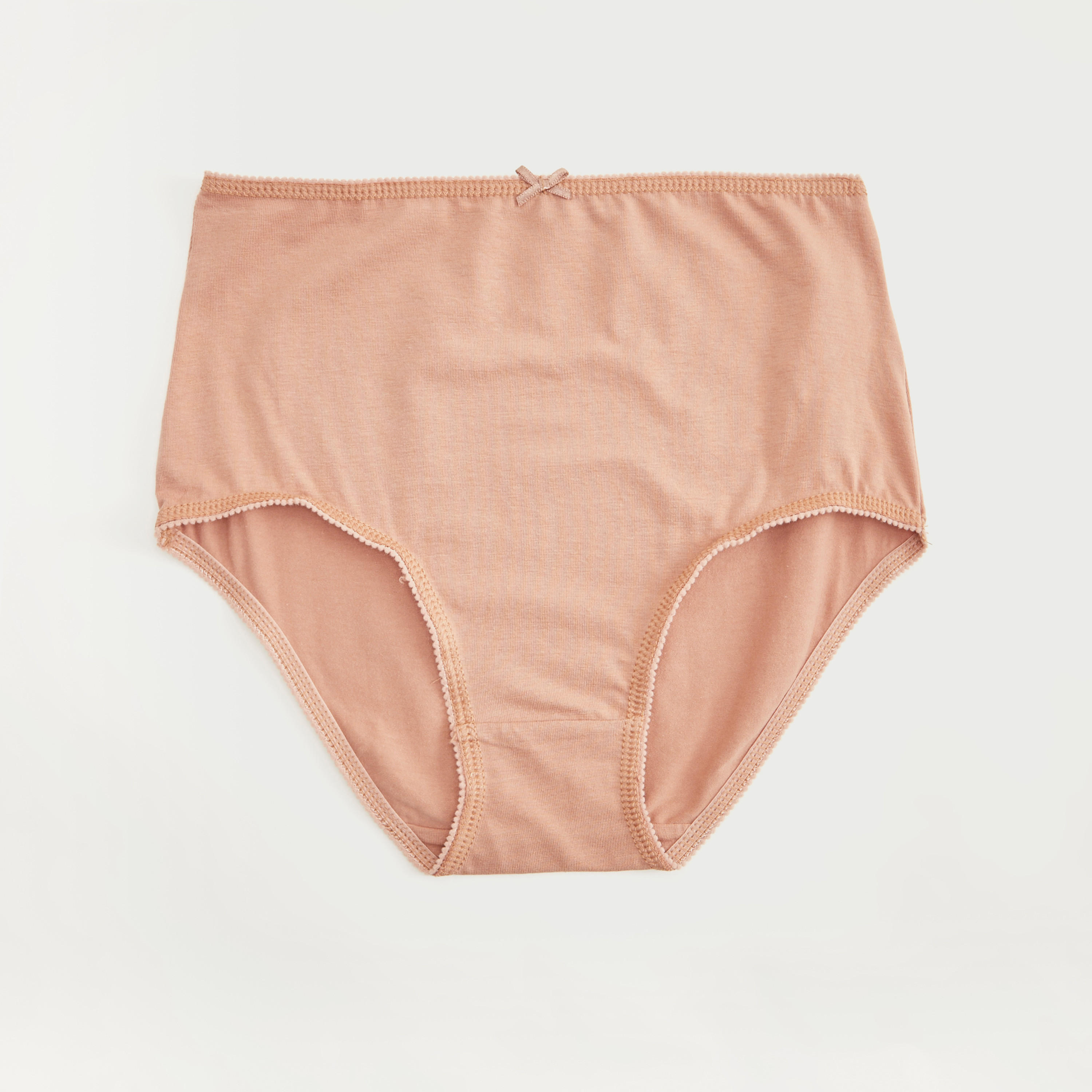 سراويل داخلية بوي شورت سادة بخصر مطّاطي- مجموعة من 5 قطع-women-clothing-lingerie-panties-image-3