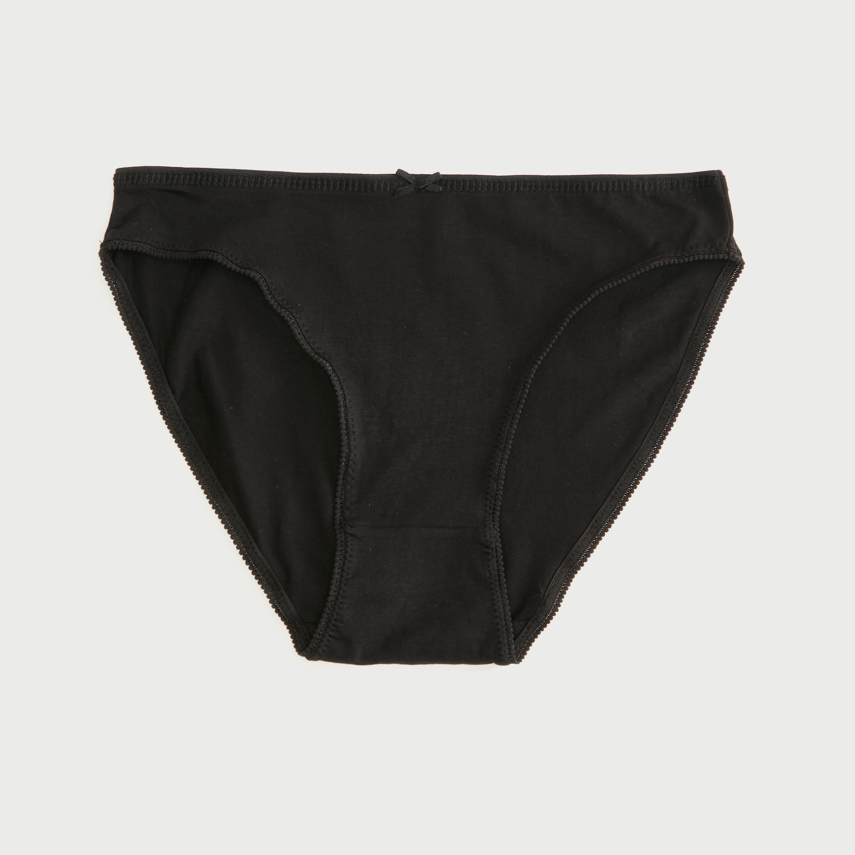 سراويل هيبستر سادة بتفاصيل فيونكة - طقم من 5 قطع-women-clothing-lingerie-panties-image-3