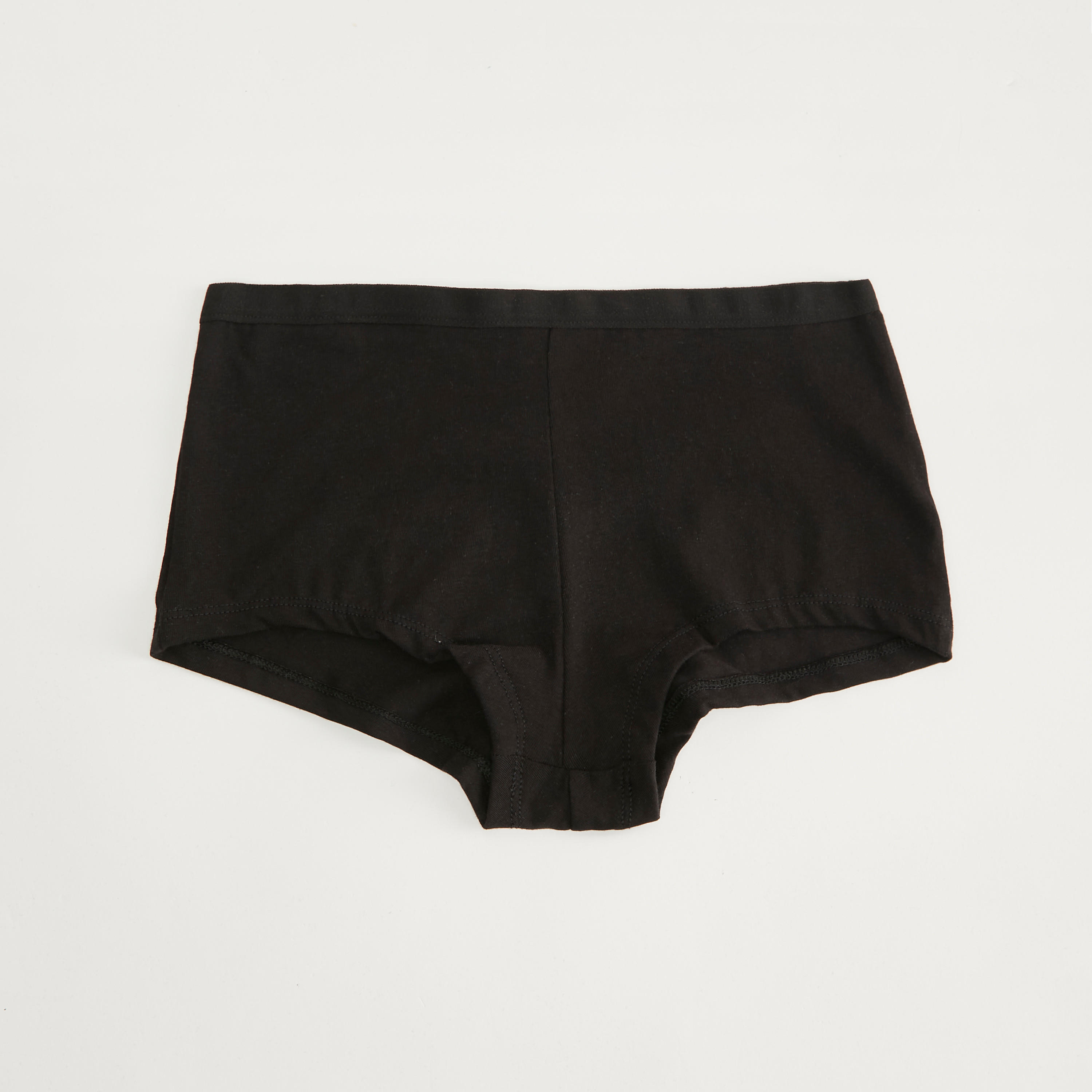 Set of 5 - Solid Boyshorts with Elasticated Waistband-women-clothing-lingerie-panties-image-3