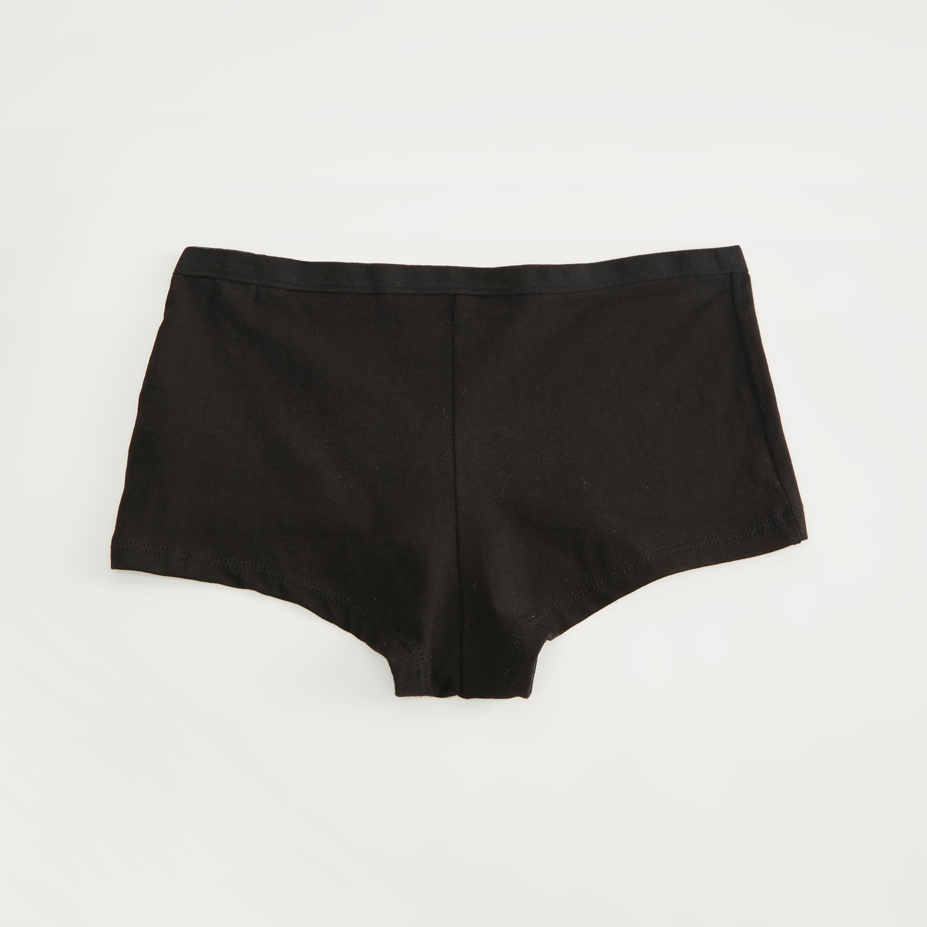 Set of 5 - Solid Boyshorts with Elasticated Waistband-women-clothing-lingerie-panties-image-4