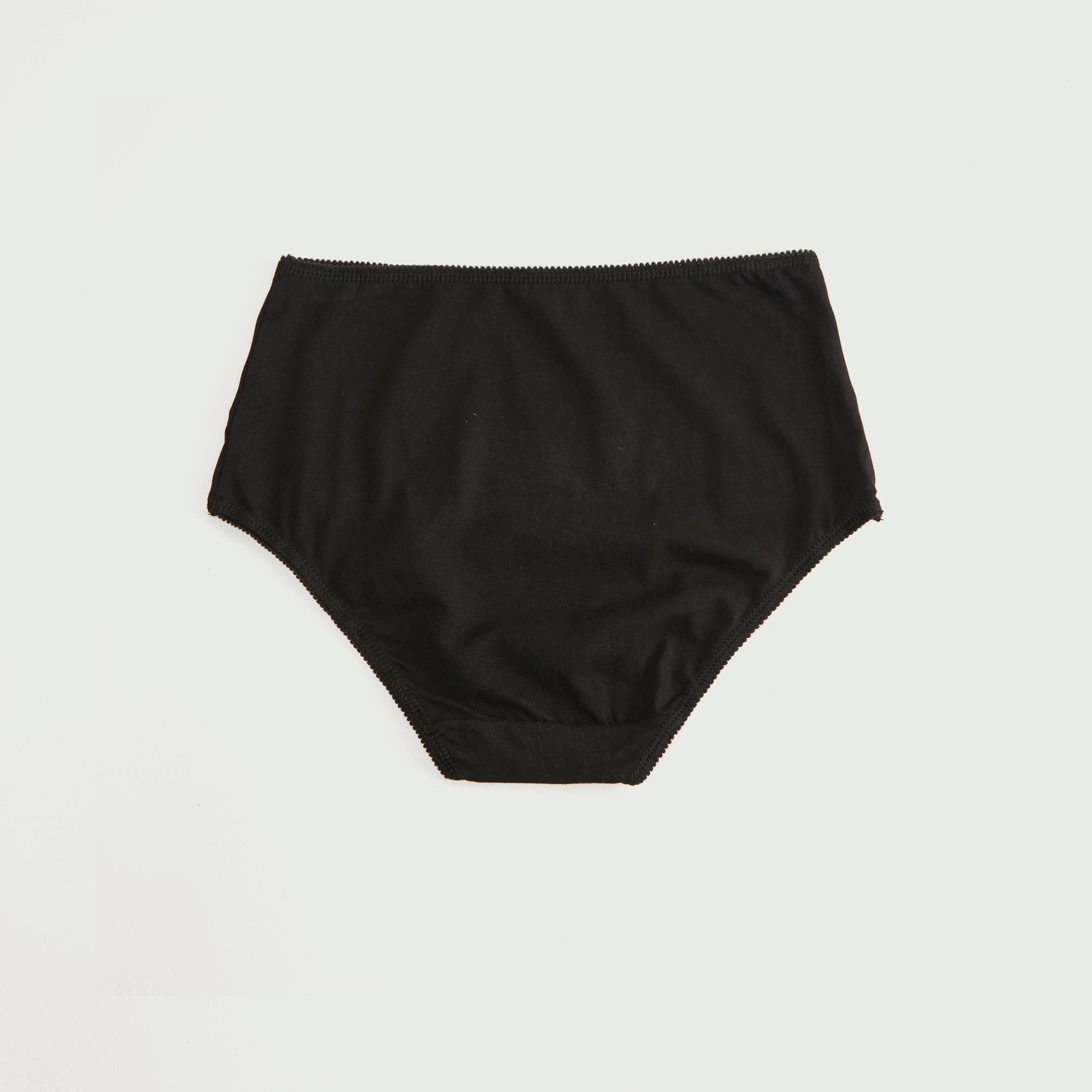 سراويل بوي شورت سادة بخصر مطاطي وتفاصيل فيونكة - طقم من 5-women-clothing-lingerie-panties-image-4
