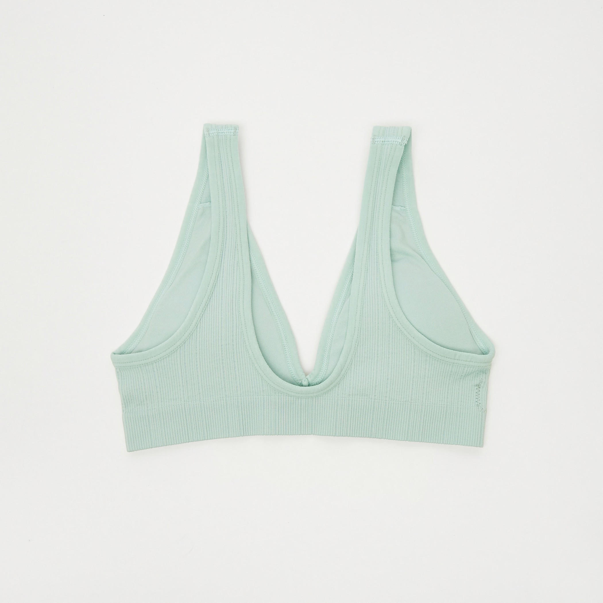 صدريّة غير مبطنة بارزة الملمس دون خياطة - طقم من قطعتين-women-clothing-lingerie-bras-image-3