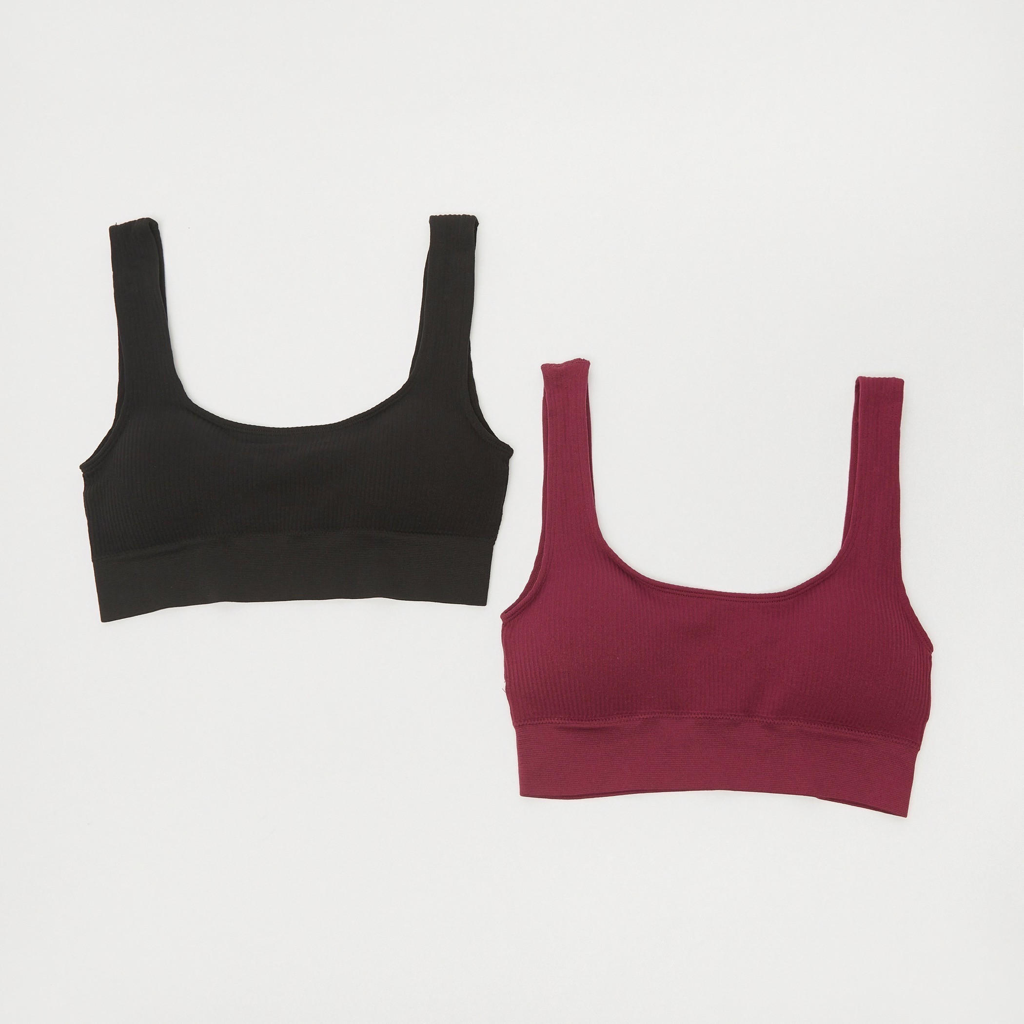 صدريّة دون خياطة بارزة الملمس غير مبطنة - طقم من قطعتين-women-clothing-lingerie-bras-image-1