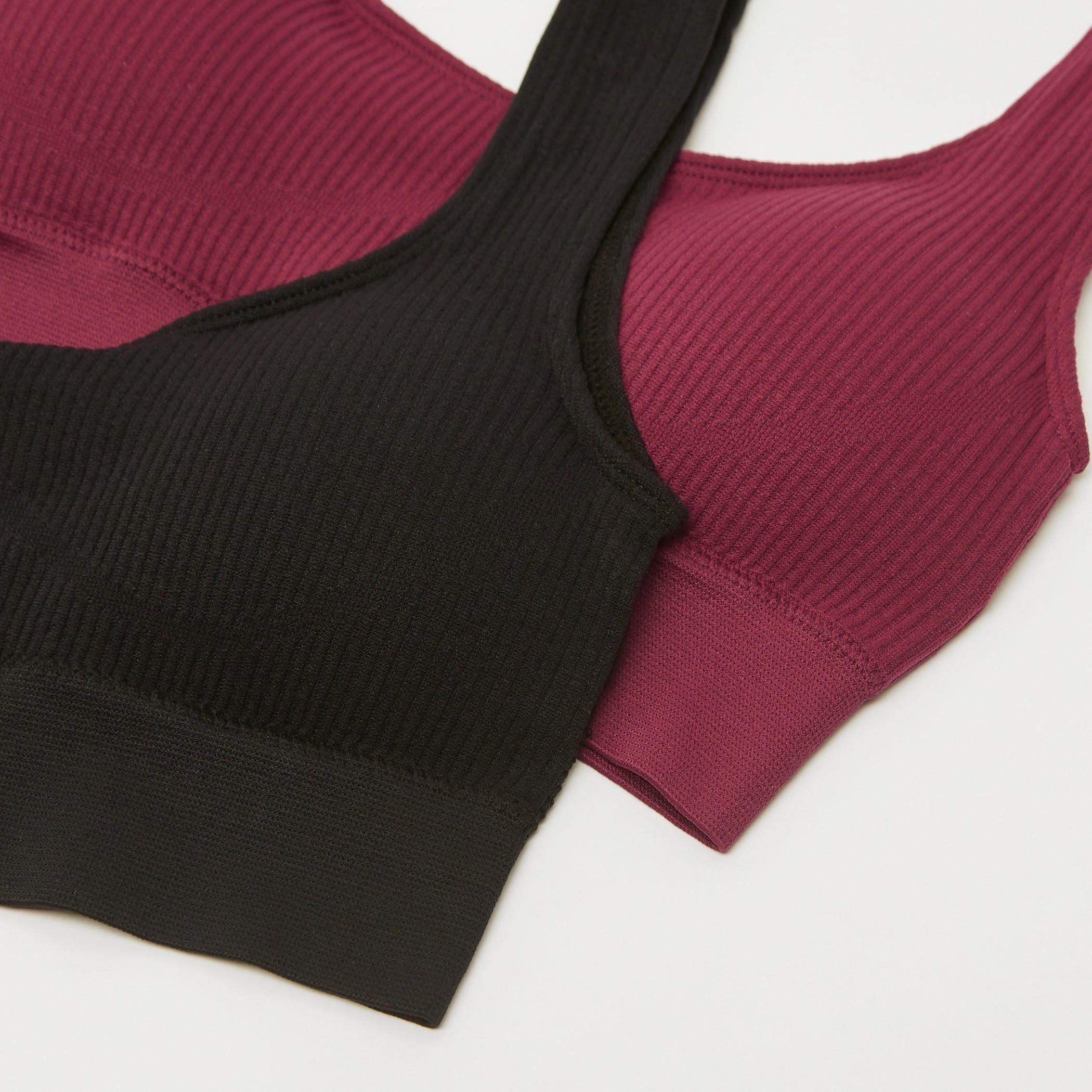صدريّة دون خياطة بارزة الملمس غير مبطنة - طقم من قطعتين-women-clothing-lingerie-bras-image-6