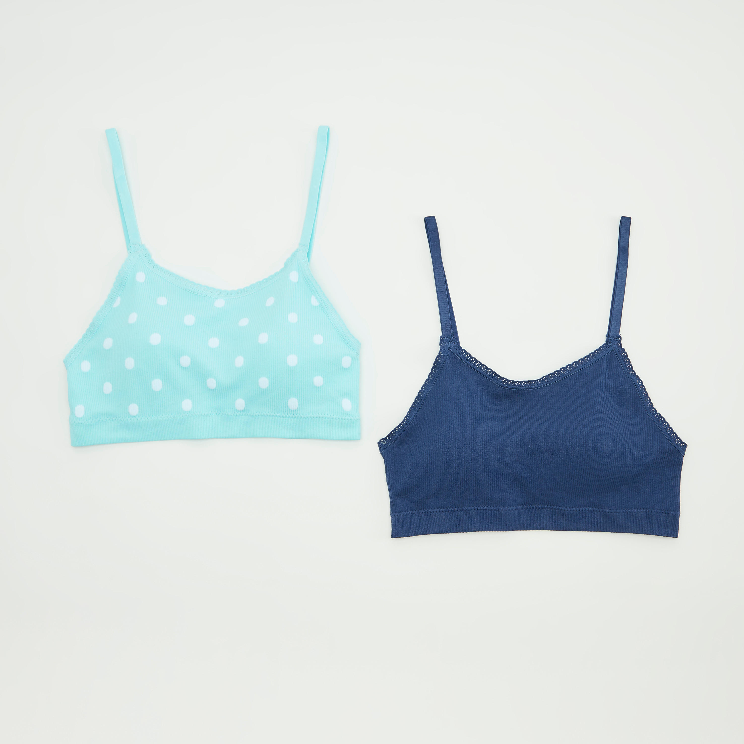 صدريّة مبطّة دون خياطة وبطبعات - طقم من 2 قطع-women-clothing-lingerie-bras-image-1