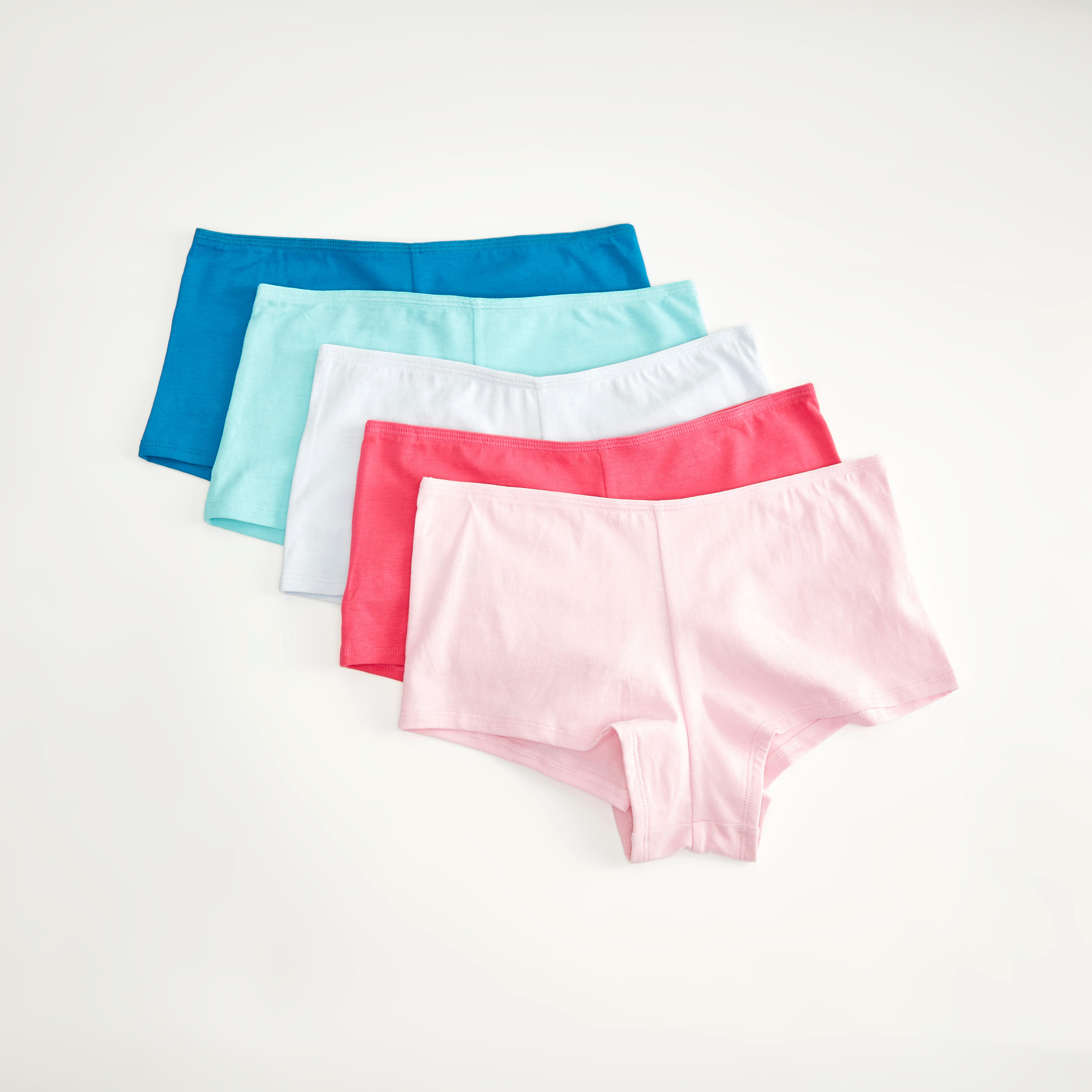 سراويل بوي شورت سادة - طقم من 5-women-clothing-lingerie-panties-image-4