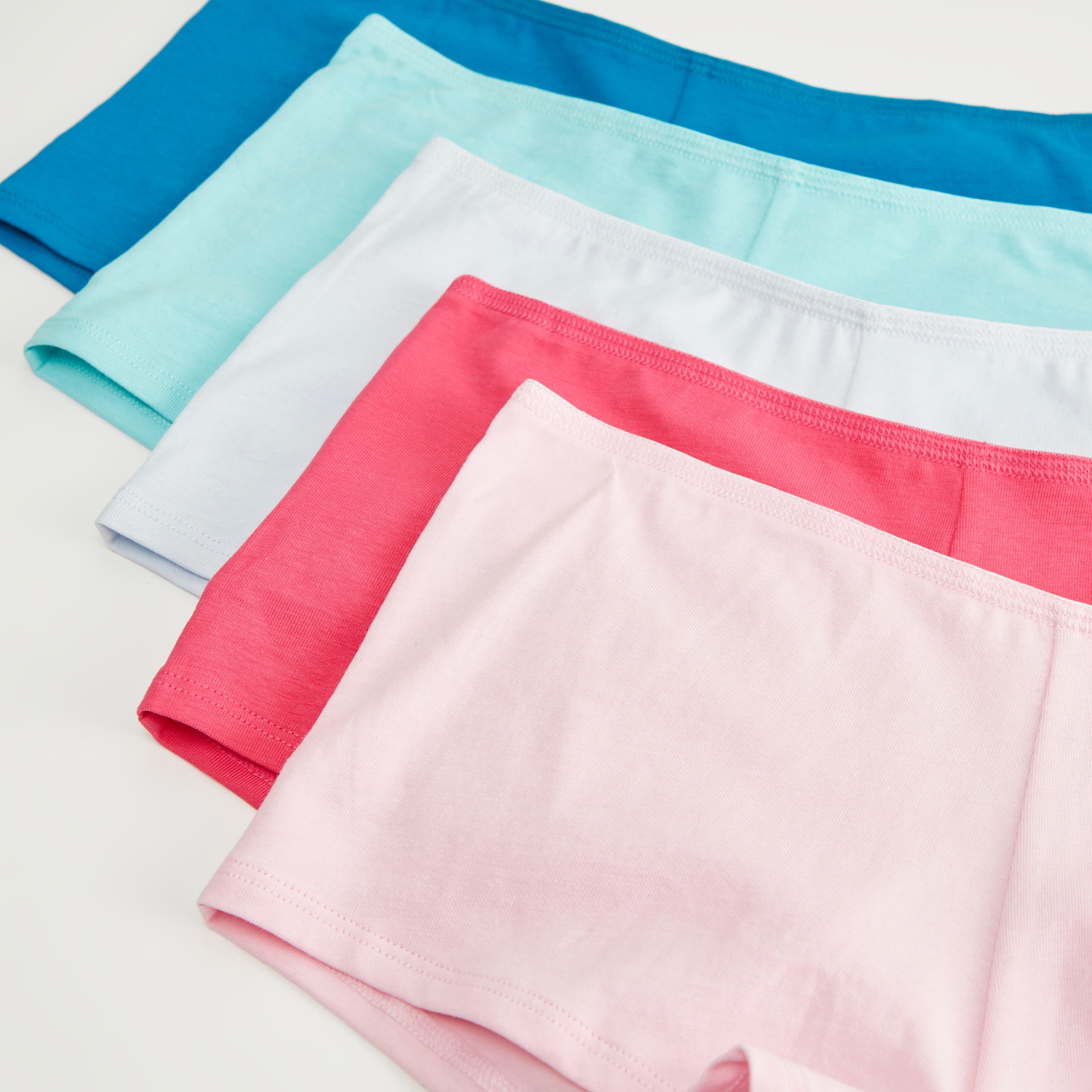 سراويل بوي شورت سادة - طقم من 5-women-clothing-lingerie-panties-image-3