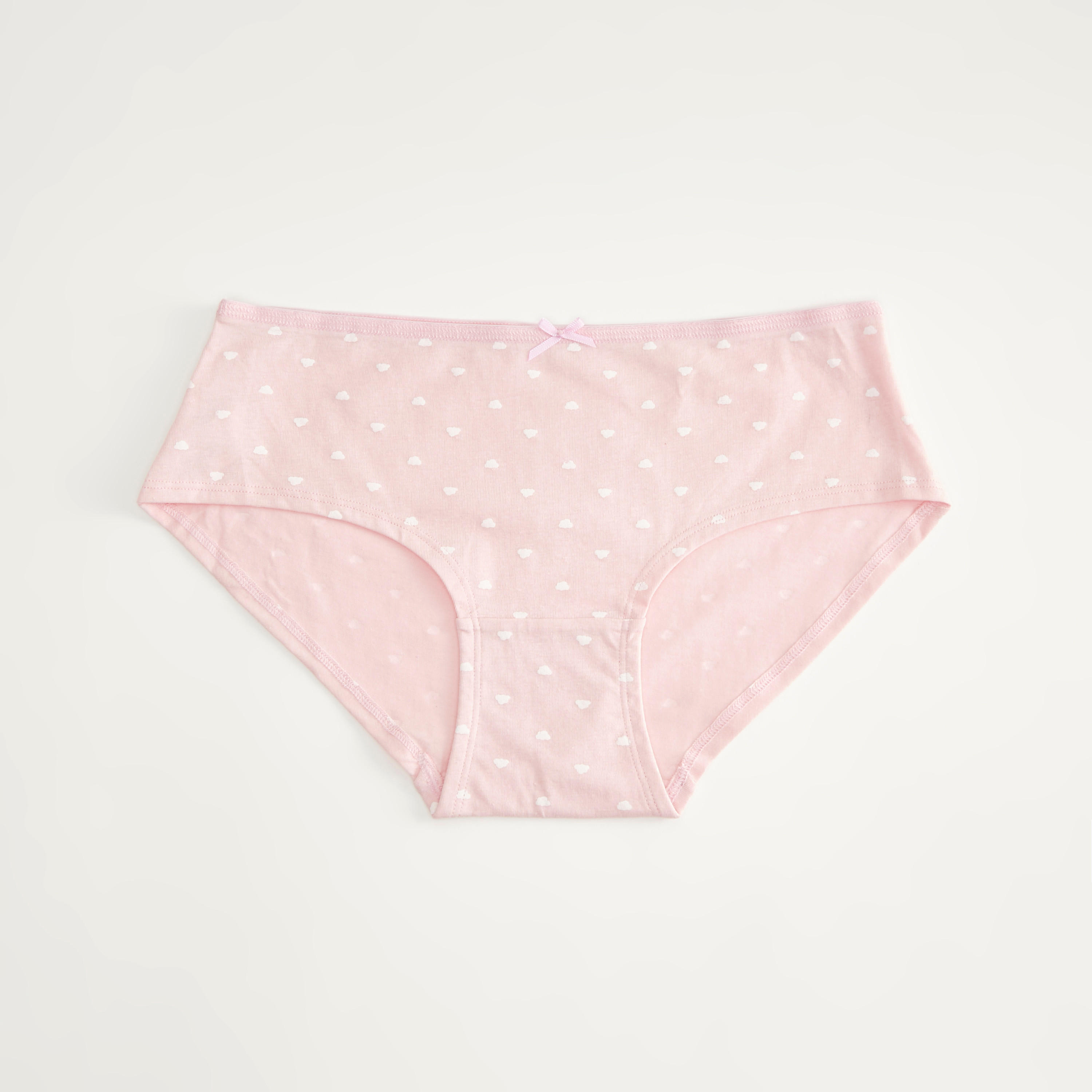 سراويل هيبستر متنوّعة بتفاصيل فيونكة - طقم من 5-women-clothing-lingerie-panties-image-3
