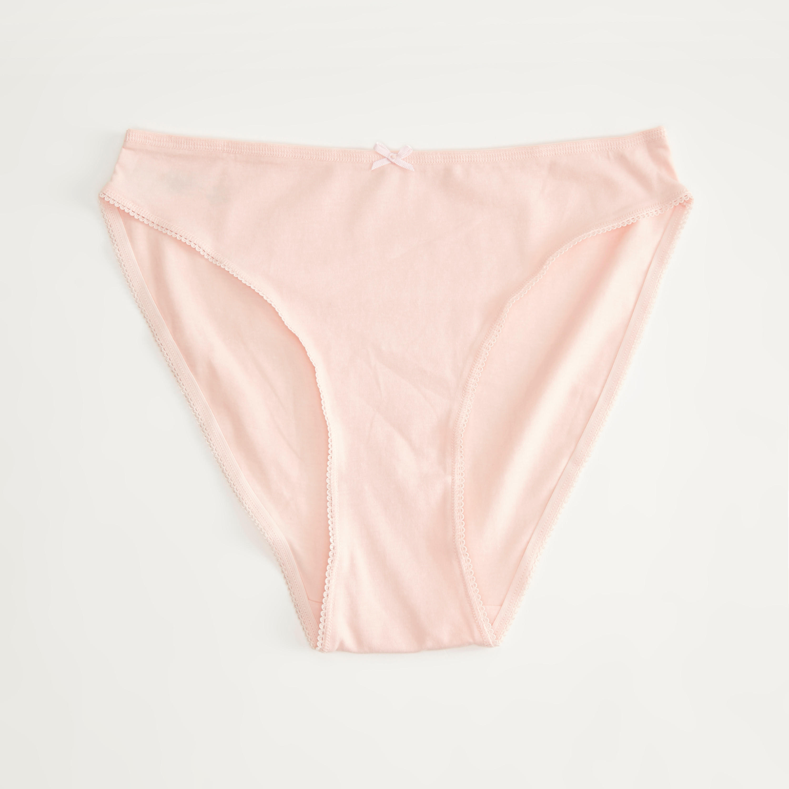 سراويل هيبستر بتفاصيل فيونكة - طقم من 5 قطع متنوعة-women-clothing-lingerie-panties-image-3