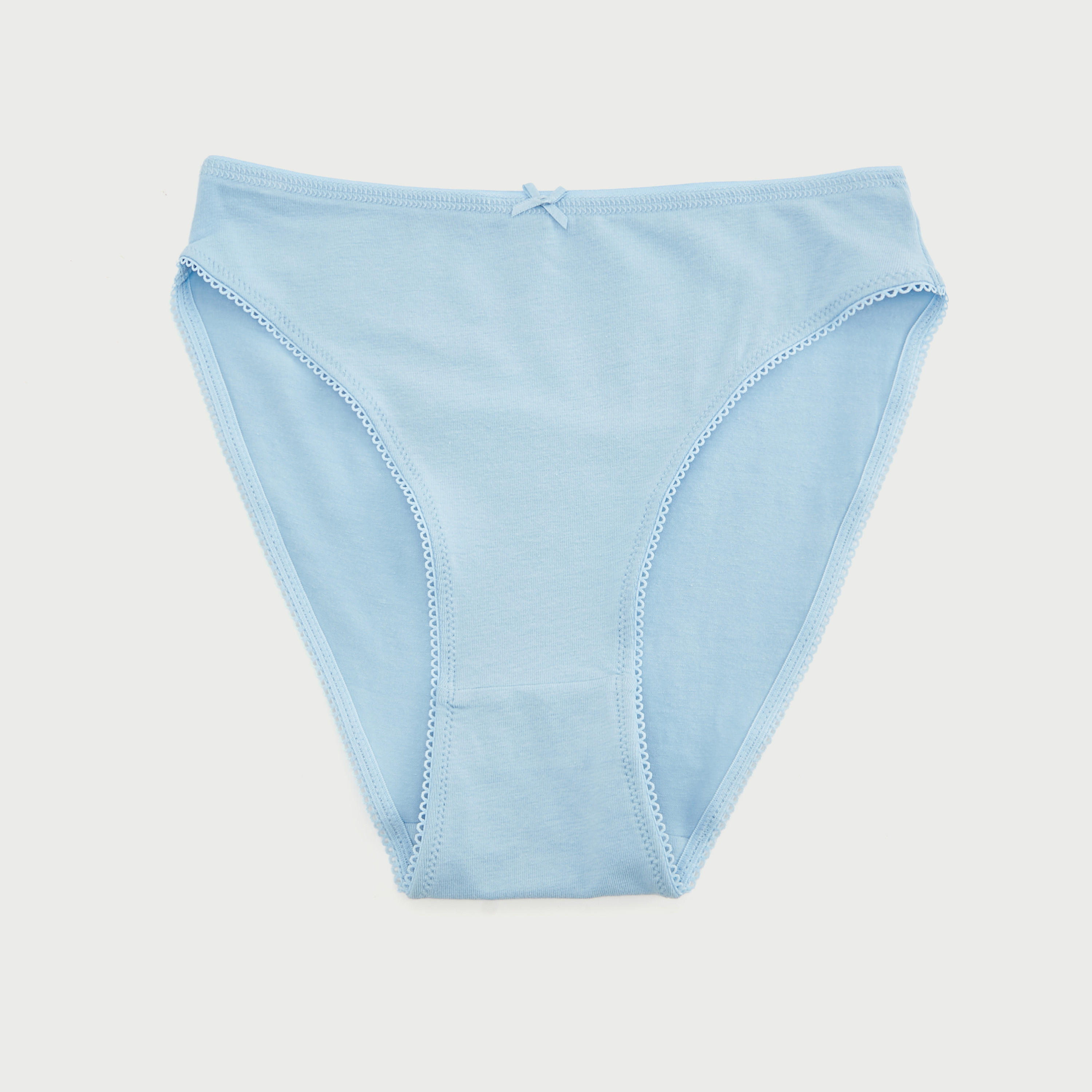 سراول هيبستر سادة بخصر مطّاطي - طقم من 5 قطع-women-clothing-lingerie-panties-image-3
