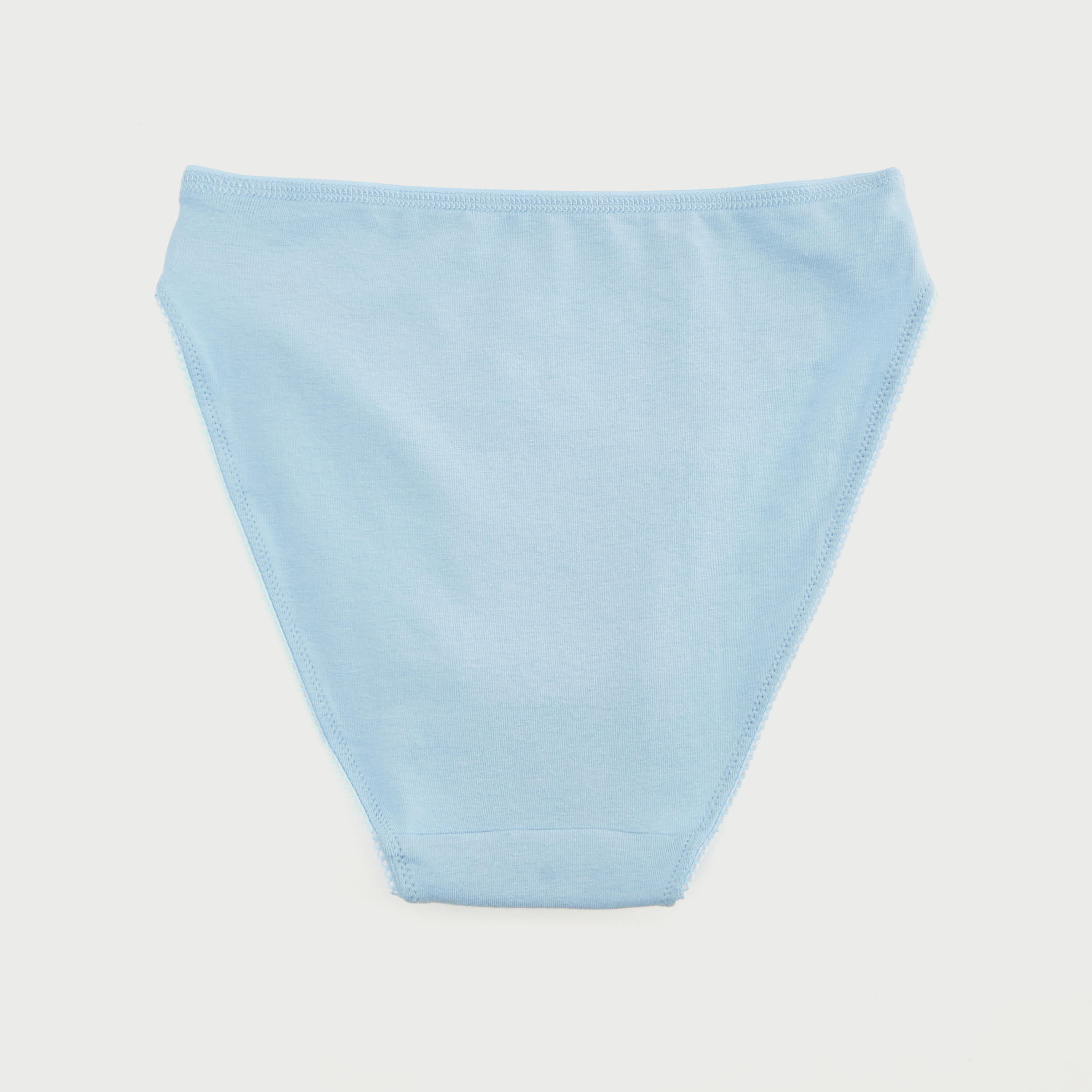 سراول هيبستر سادة بخصر مطّاطي - طقم من 5 قطع-women-clothing-lingerie-panties-image-4