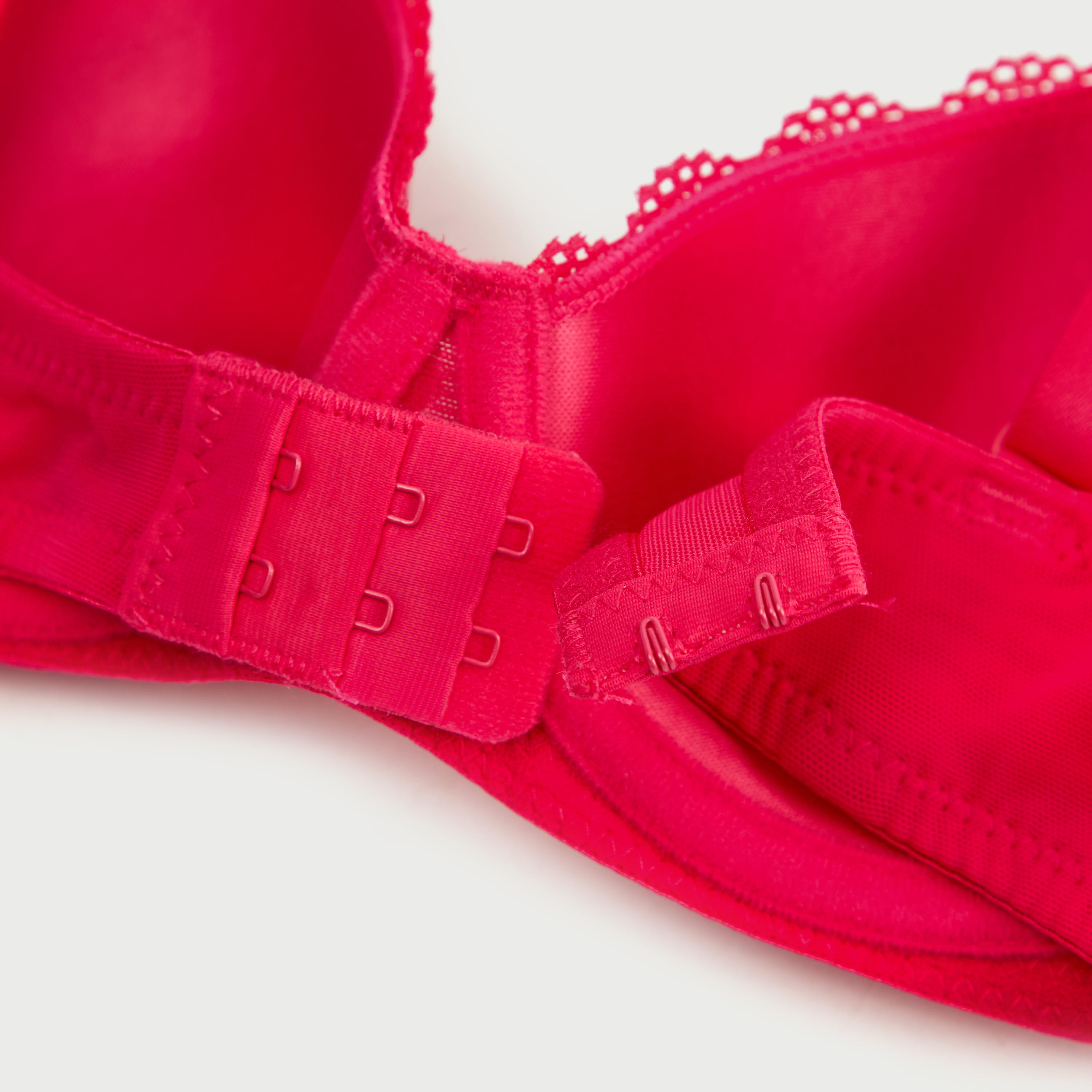 صدرية ديمي مبطّنة بطبعات منقطة وتفاصيل شبكية وأحزمة قابلة للتعديل-women-clothing-lingerie-bras-image-4