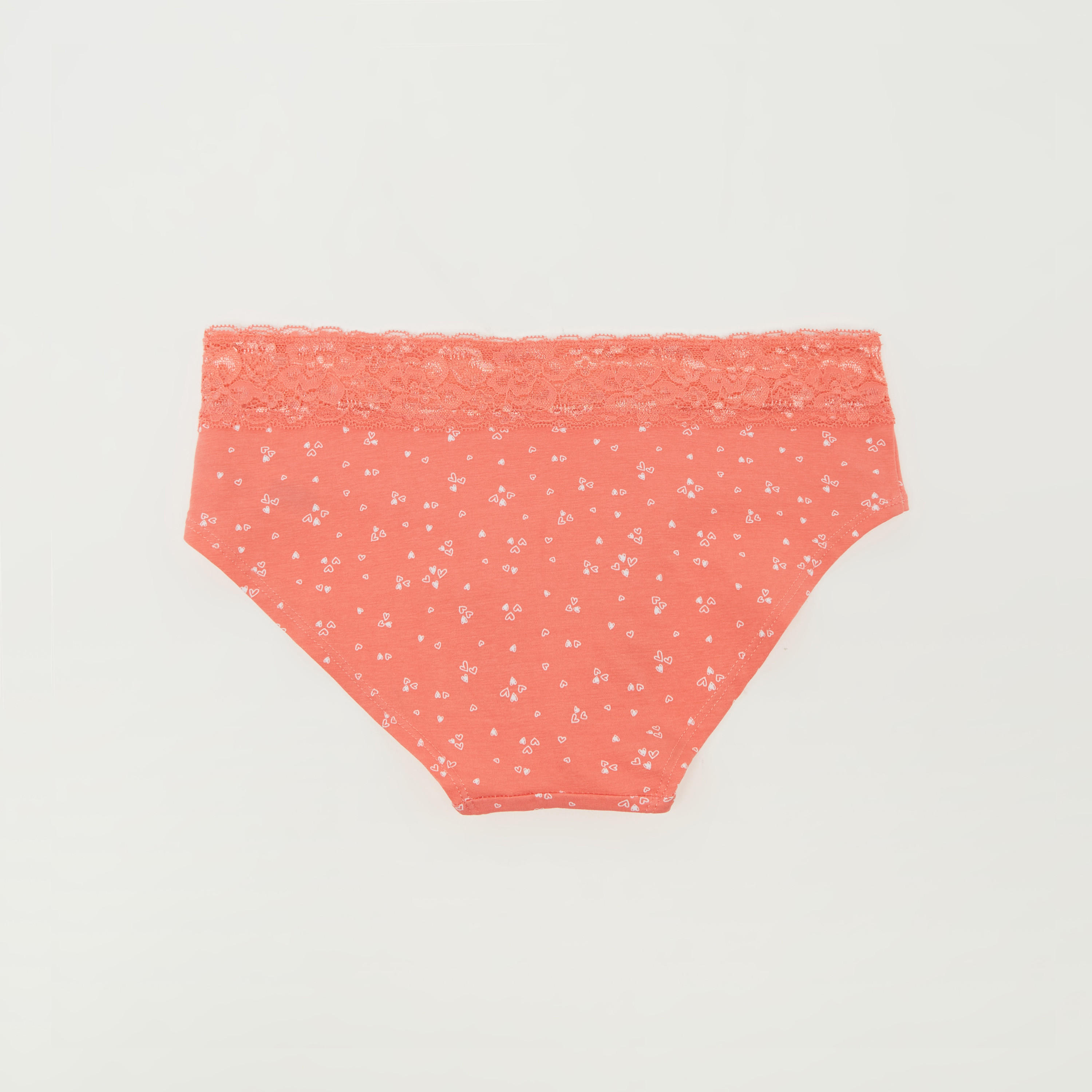 سروال بكيني داخلي بخصر دانتيل وطبعات قلب-women-clothing-lingerie-panties-image-3