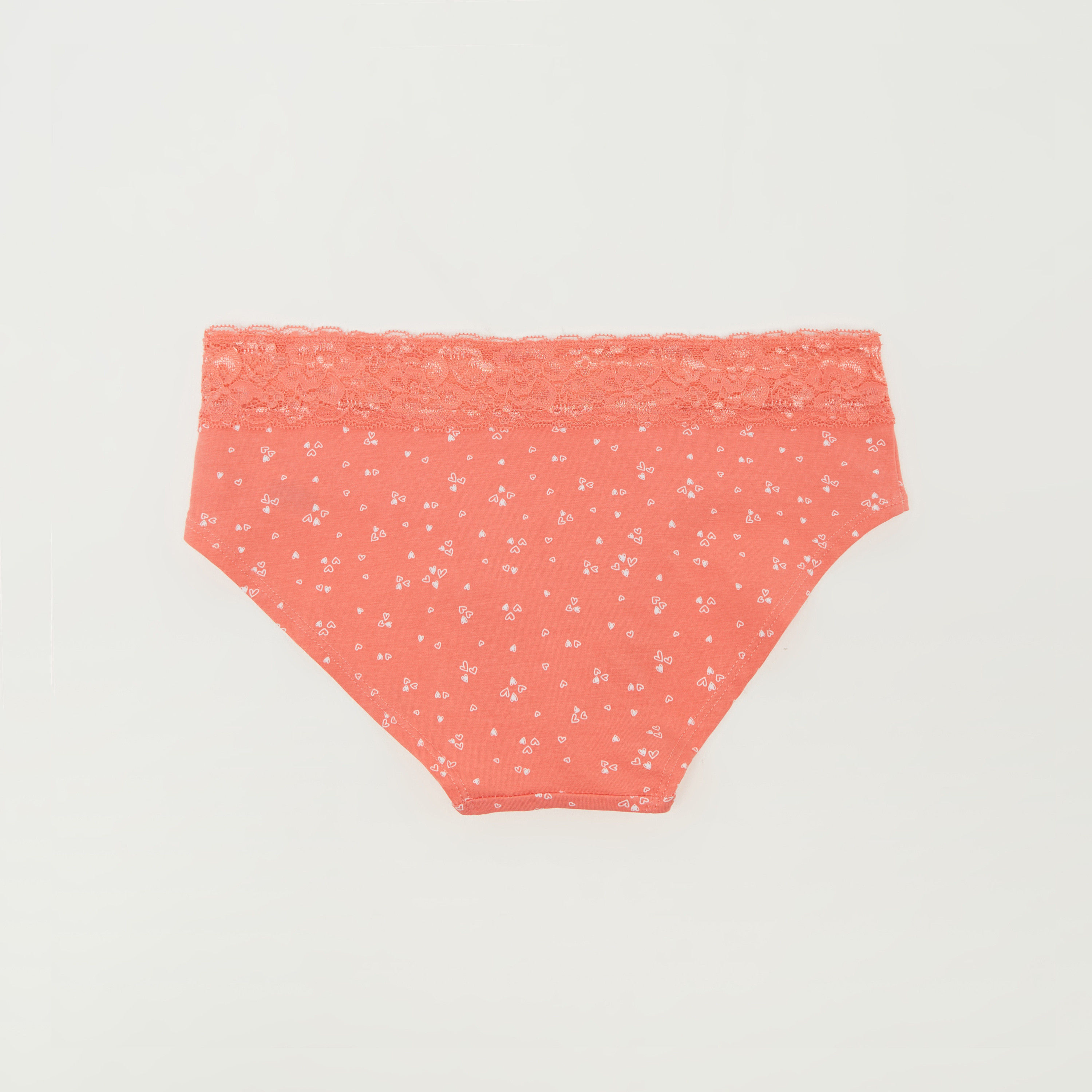 Heart Print Bikini Briefs with Lace Waistband-women-clothing-lingerie-panties-image-3