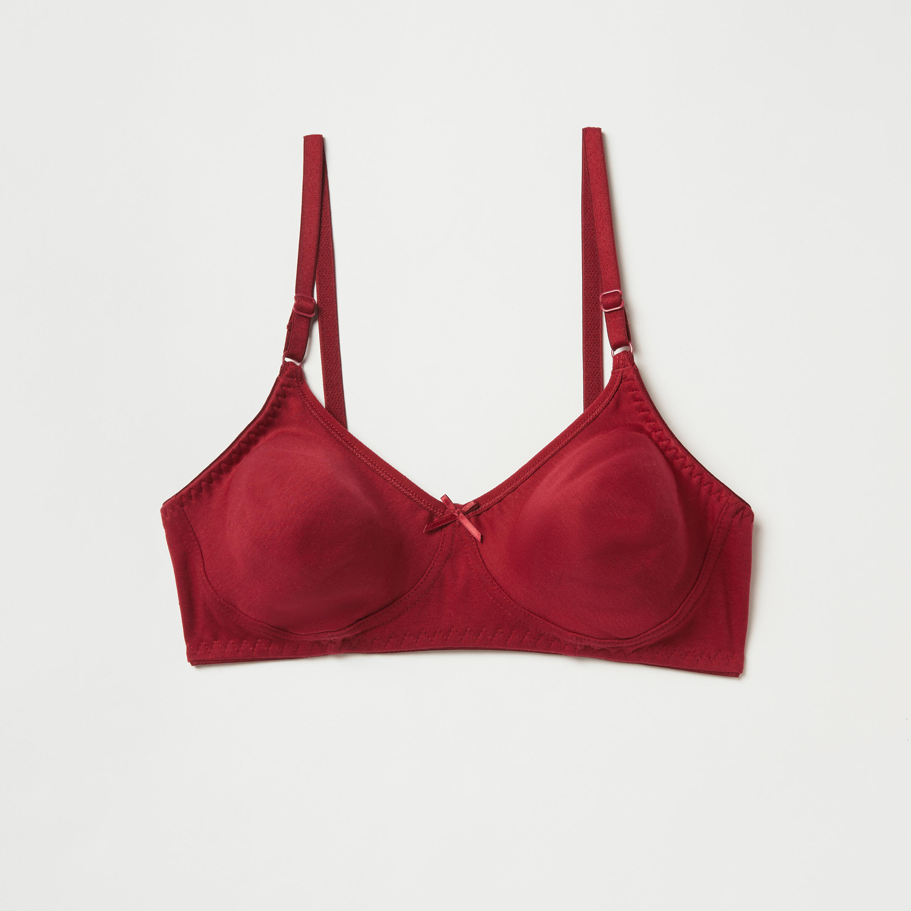 صدرية مبطنة سادة دون سلك بأحزمة قابلة للتعديل-women-clothing-lingerie-bras-image-5