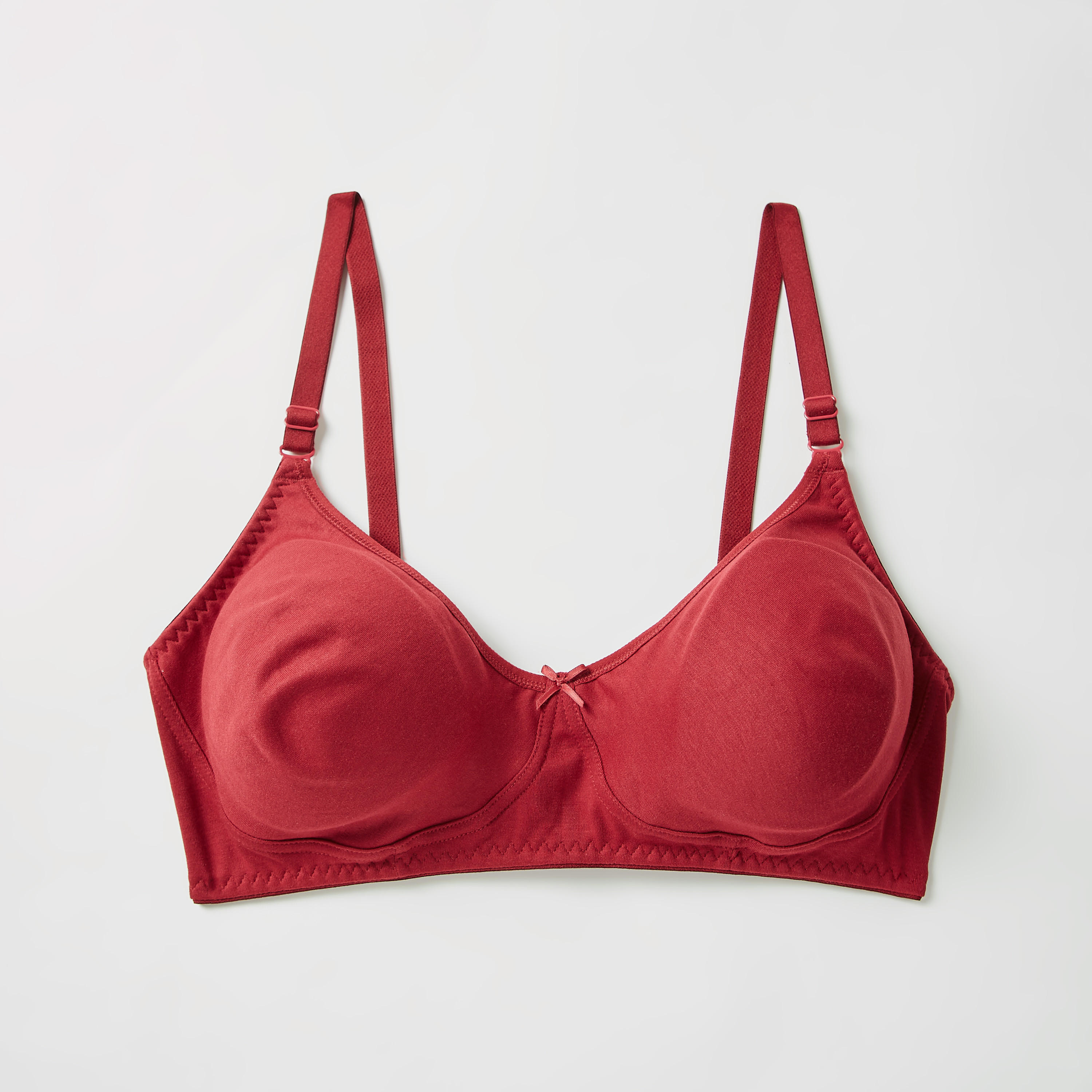 Solid Non-Wired Non-Padded Bra with Adjustable Straps-women-clothing-lingerie-bras-image-1