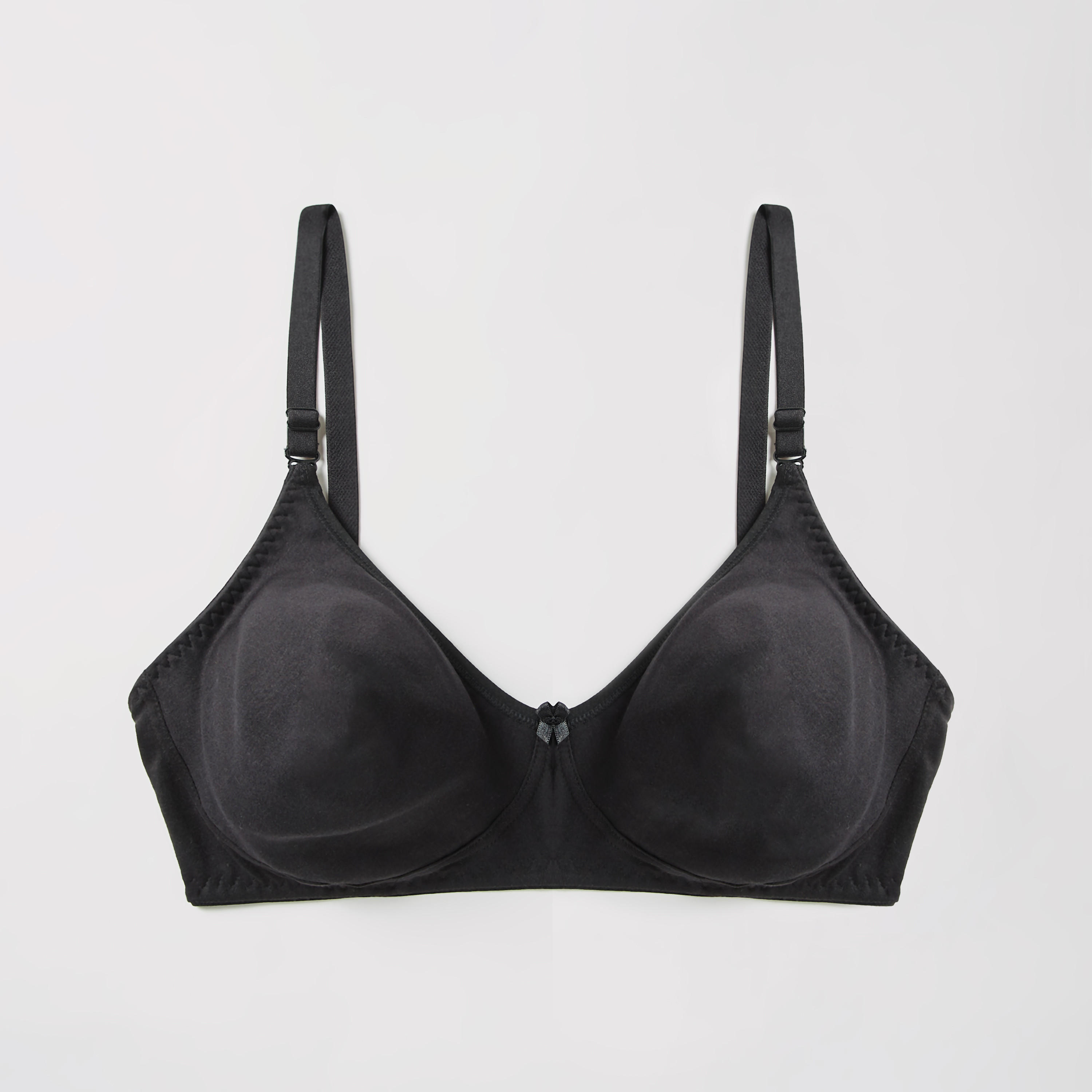 صدرية غير مبطنة سادة دون سلك بأحزمة قابلة للتعديل-women-clothing-lingerie-bras-image-4