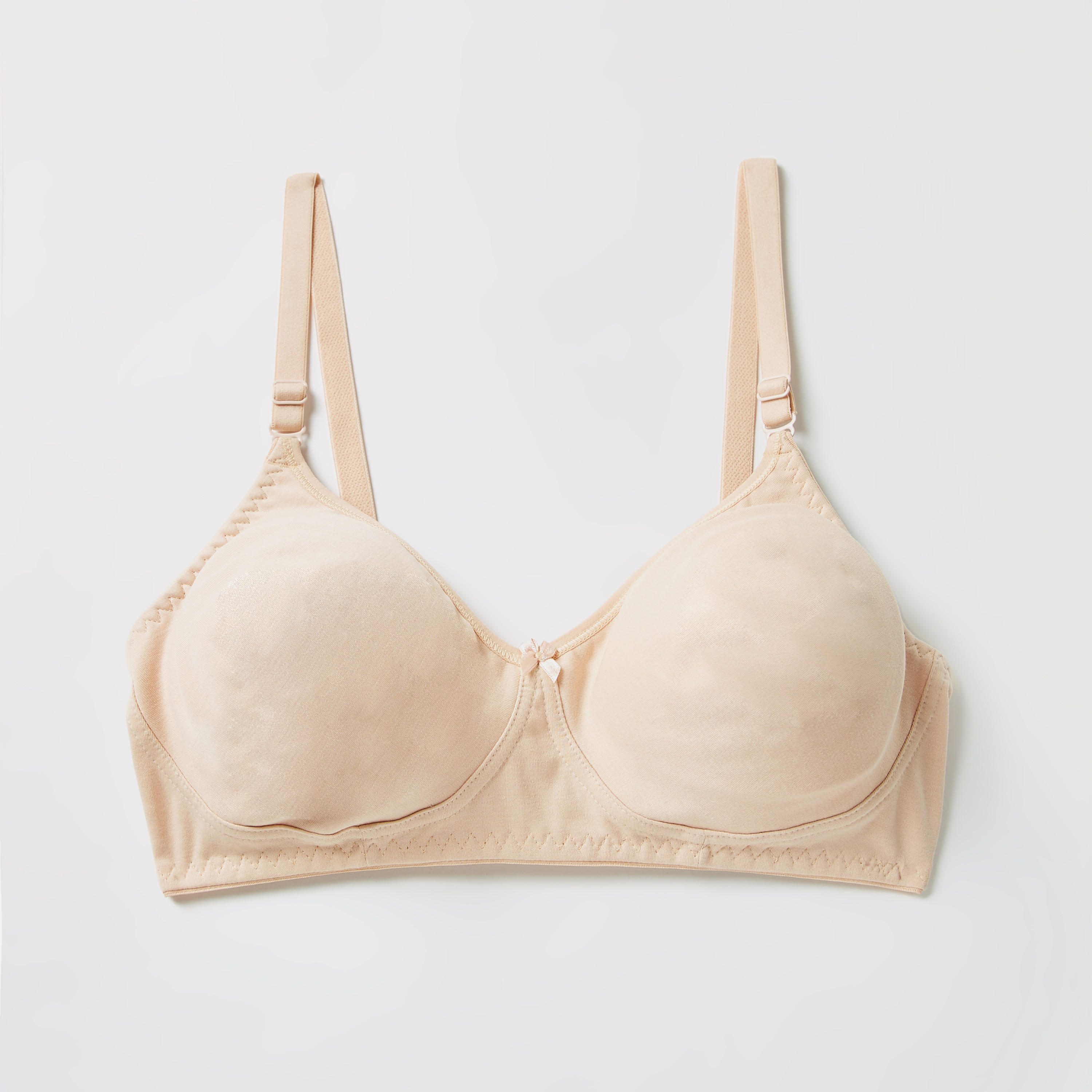 صدرية غير مبطنة سادة دون سلك بأحزمة قابلة للتعديل-women-clothing-lingerie-bras-image-2
