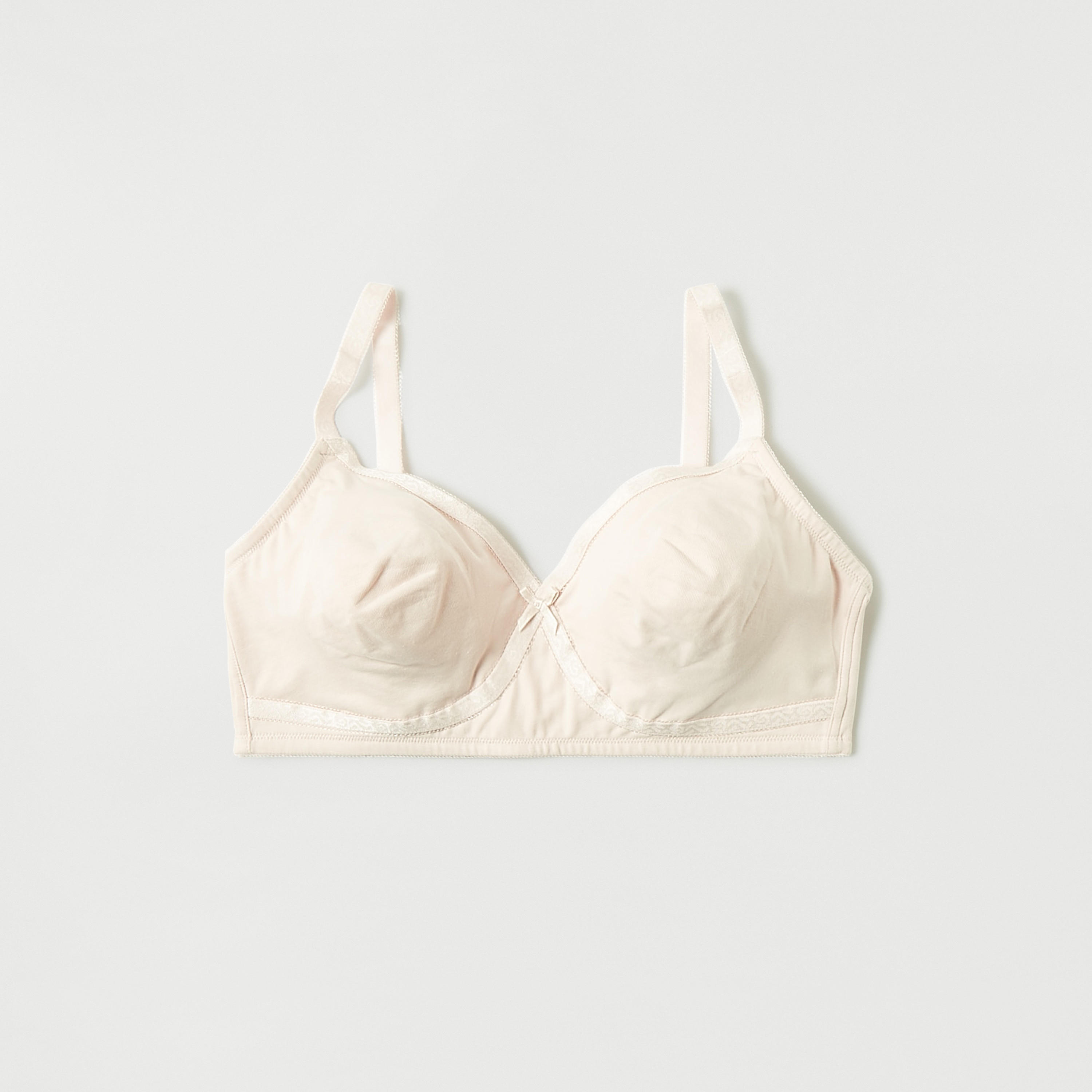 Solid Non-Wired Bra with Hook and Eye Closure-women-clothing-lingerie-bras-image-7