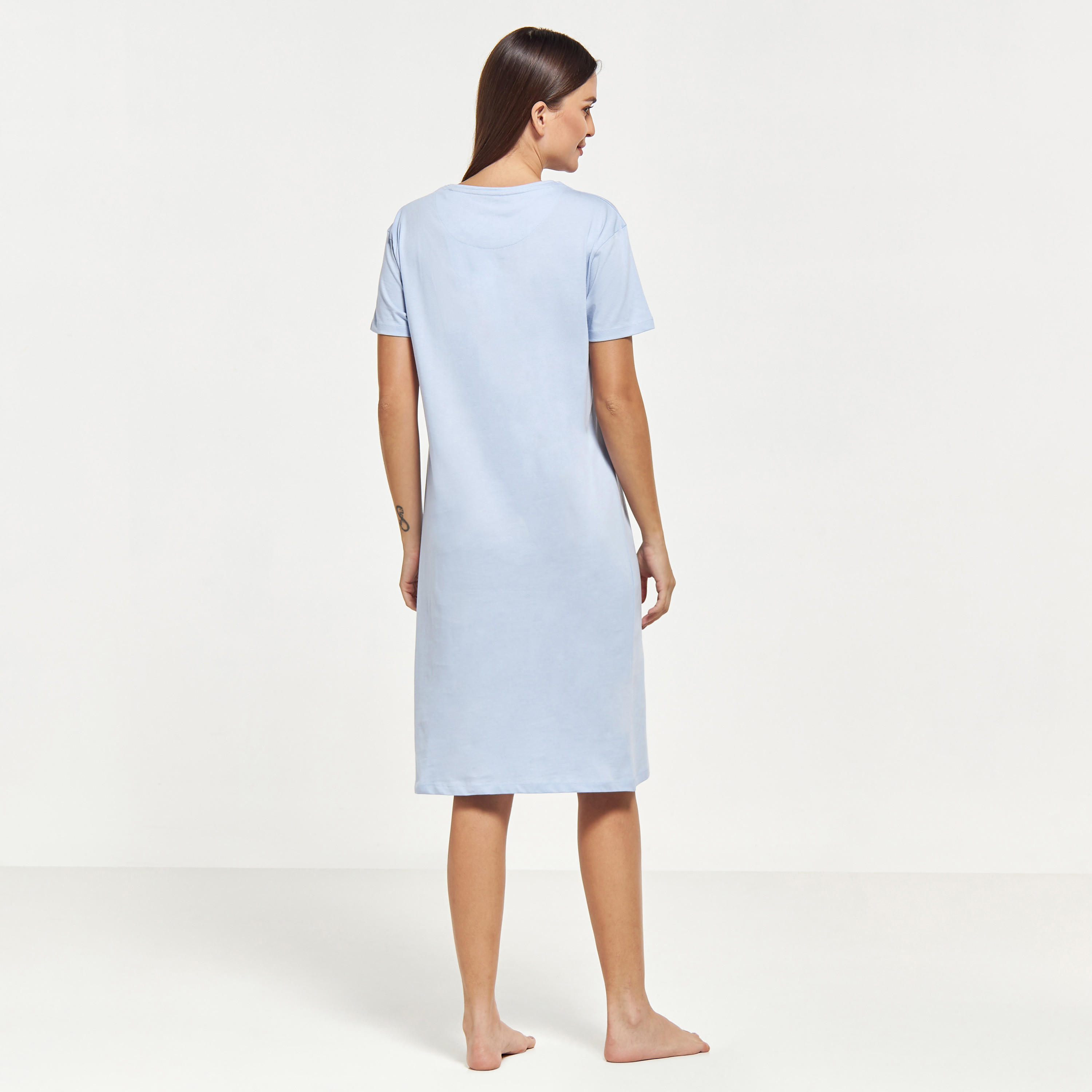 قميص نوم بياقة مستديرة وأكمام قصيرة وطبعات-women-clothing-nightwear-nighties-image-3