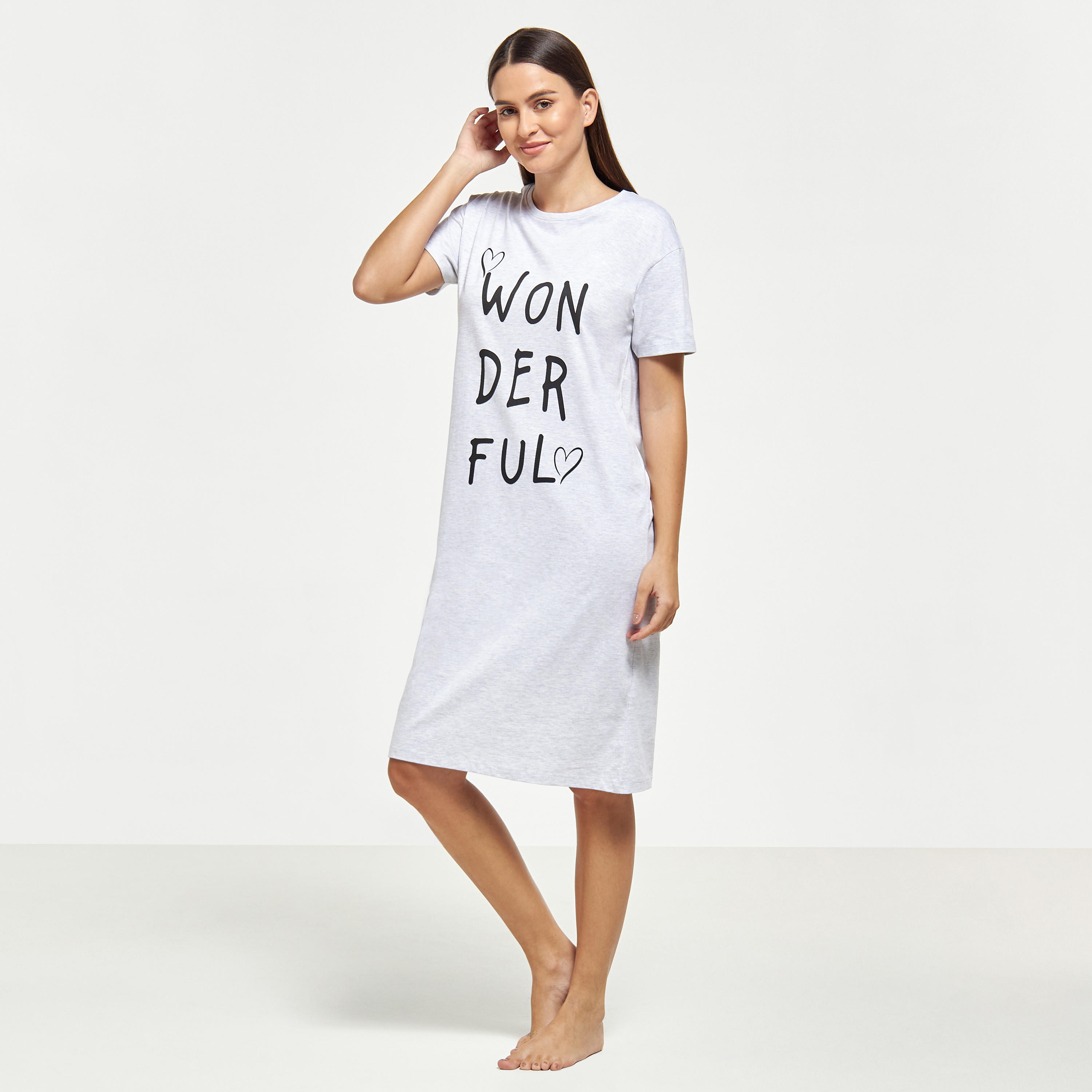 قميص نوم بياقة مستديرة وأكمام قصيرة وطبعات-women-clothing-nightwear-nighties-image-17