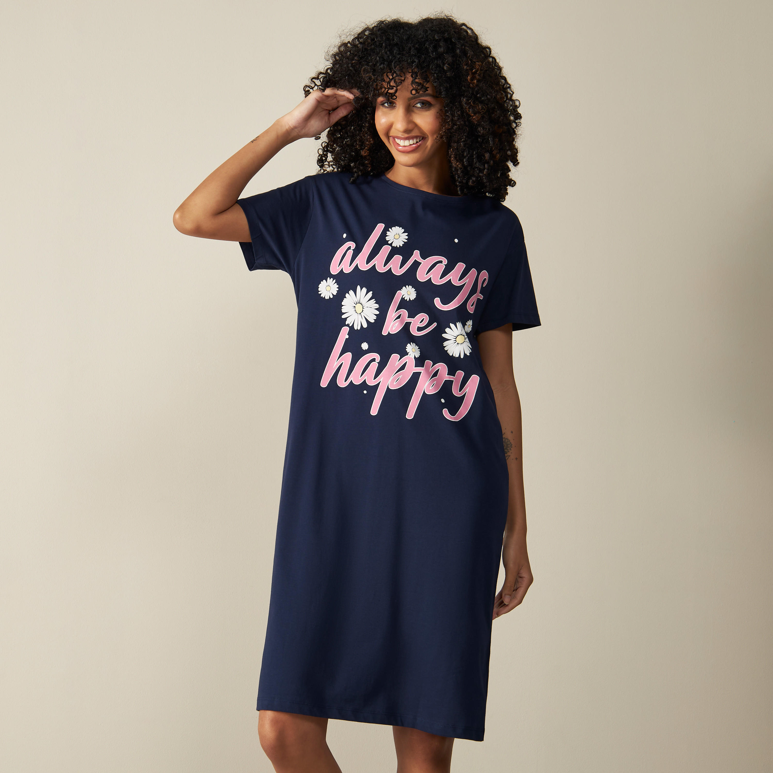 قميص نوم بأكمام قصيرة وطبعات-women-clothing-nightwear-nighties-image-1