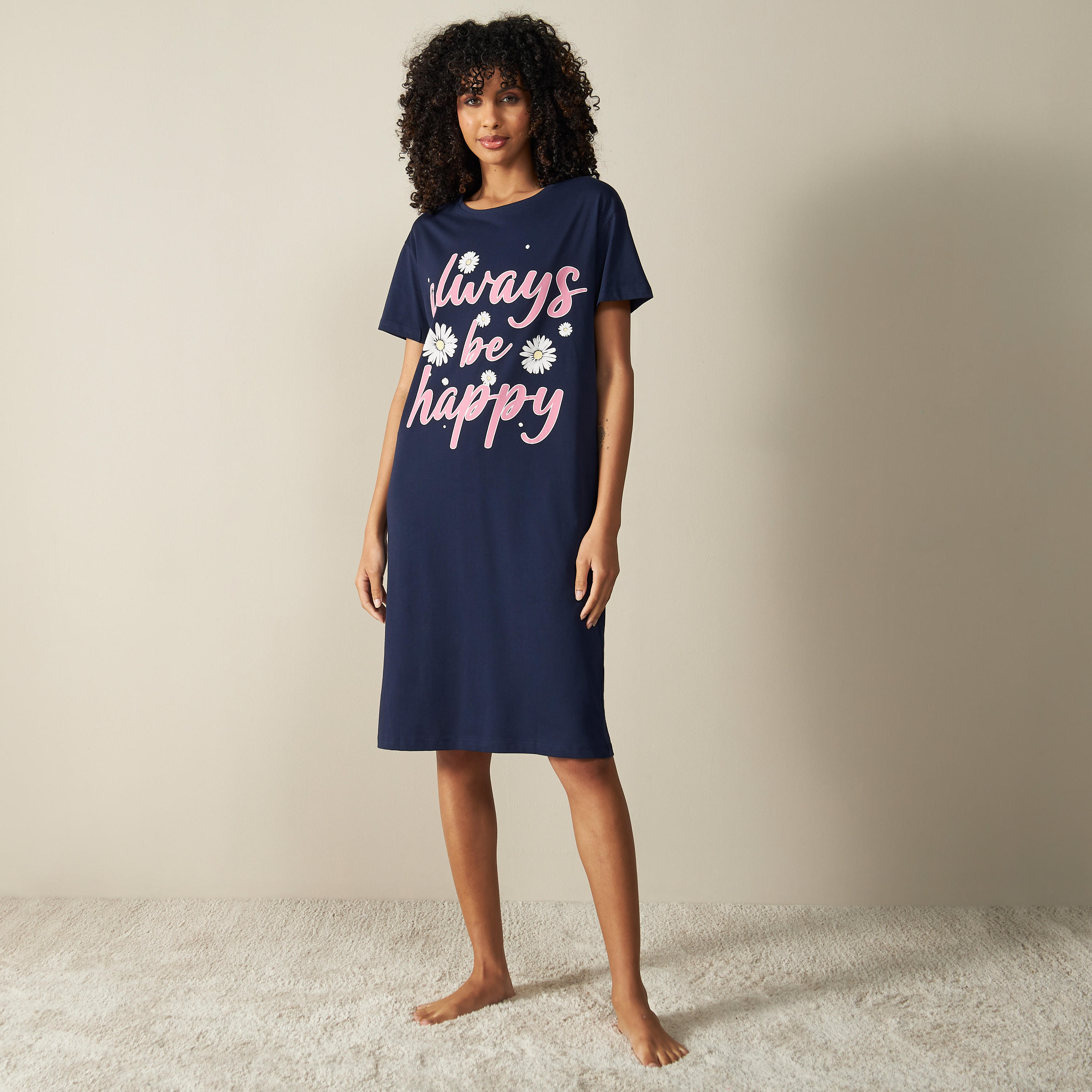 قميص نوم بأكمام قصيرة وطبعات-women-clothing-nightwear-nighties-image-2
