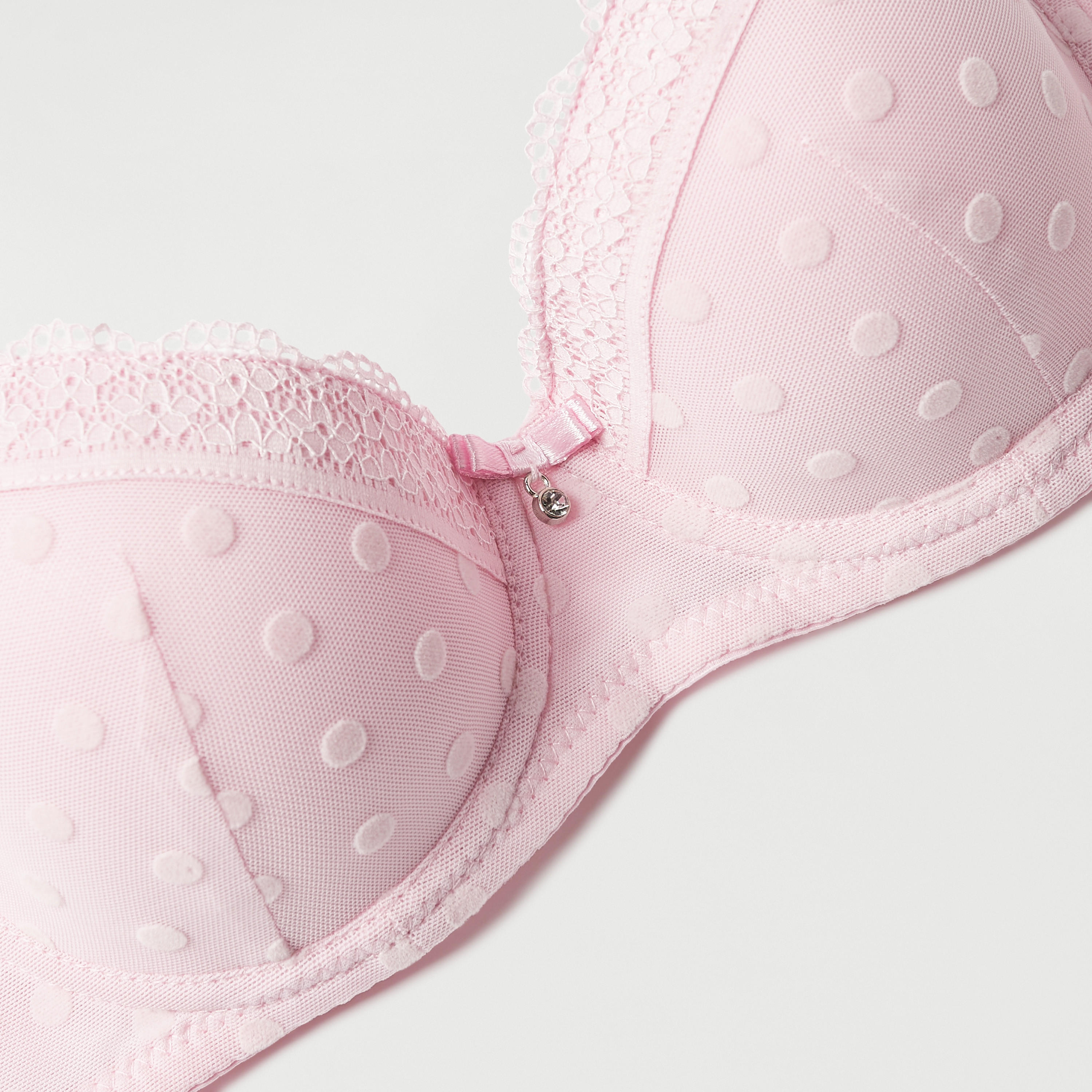 صدريّة بتفاصيل شبكية ودانتيل ومشبك إغلاق-women-clothing-lingerie-bras-image-6