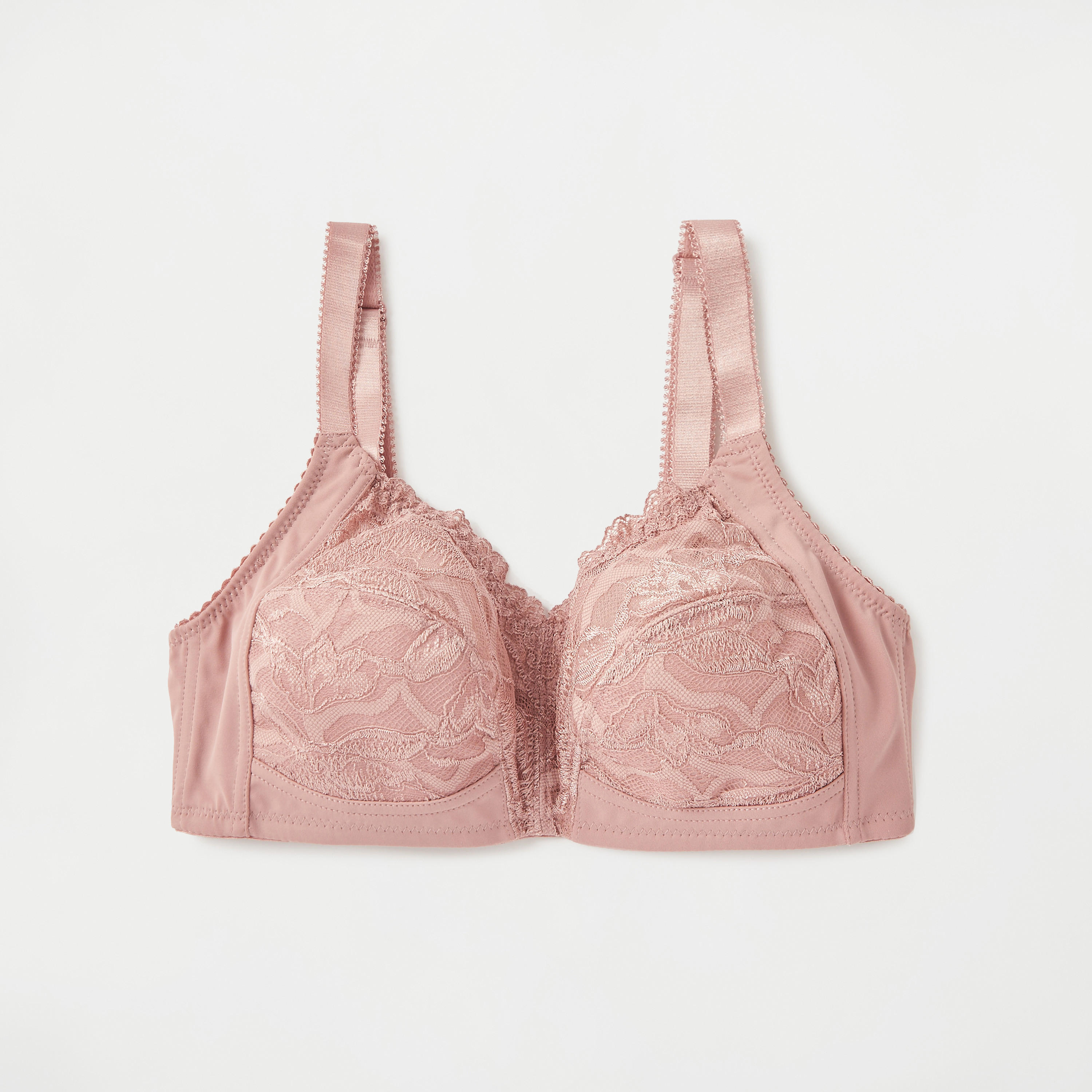 صدريّة مبطنة دون سلك بتفاصيل دانتيل - قطعتين-women-clothing-lingerie-bras-image-8